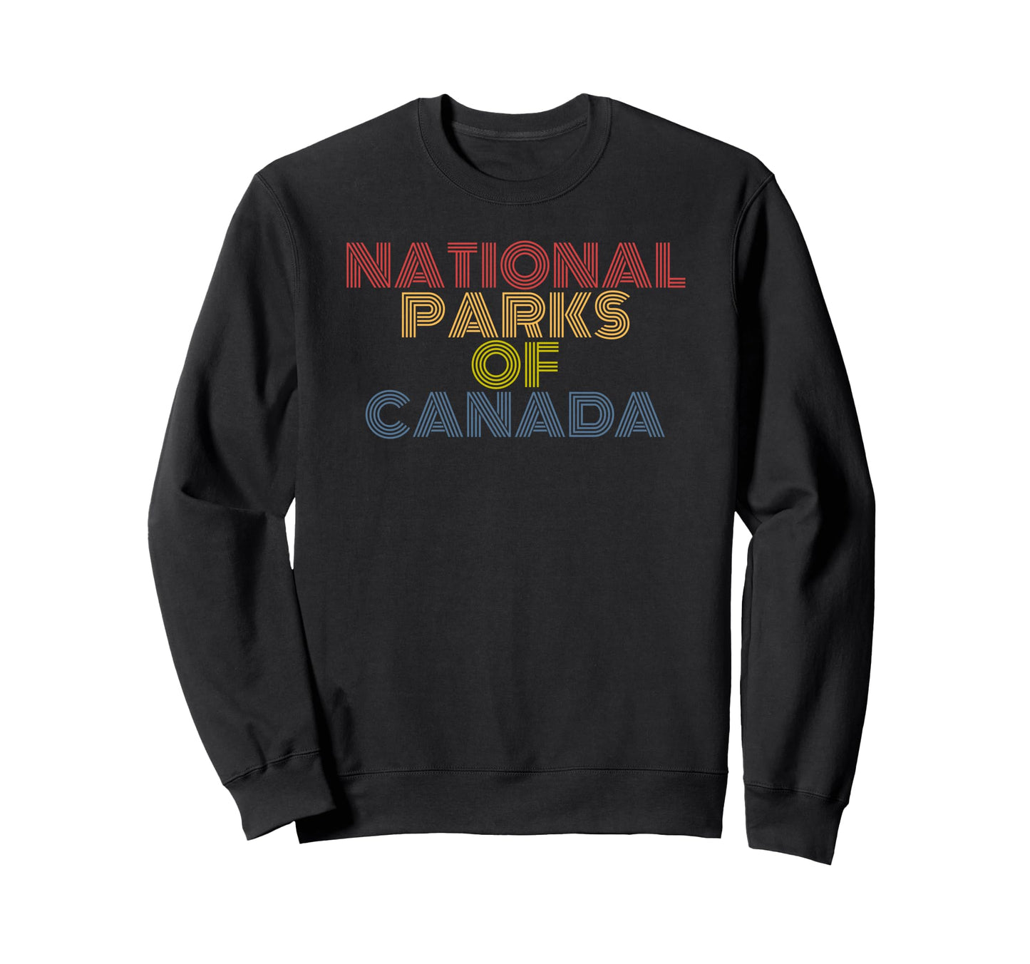 National Parks Canada 70S Sweatshirt - Unique Graphic for Adults - T-Shirt, Sweatshirt, Hoodie