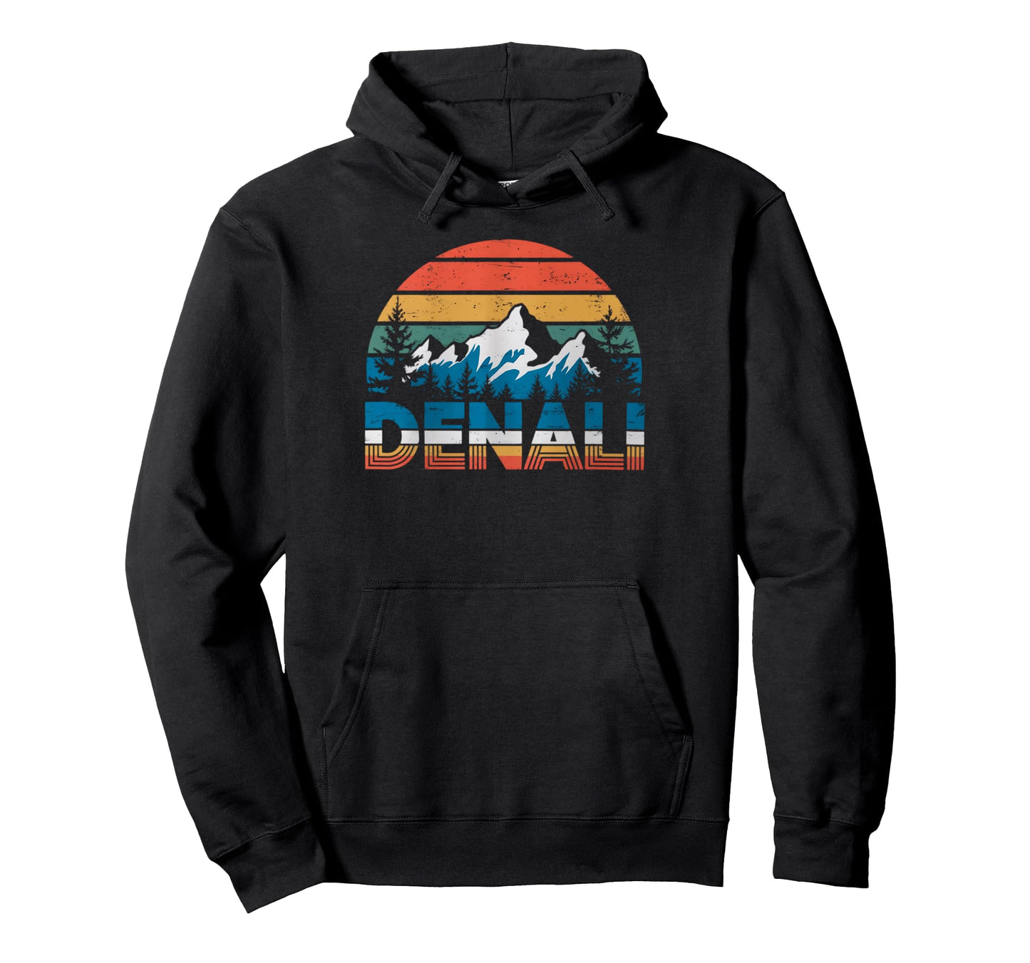Mount Denali Sunset Mt Denali National Hoodie - Novelty Apparel for Adults - T-Shirt, Sweatshirt, Hoodie