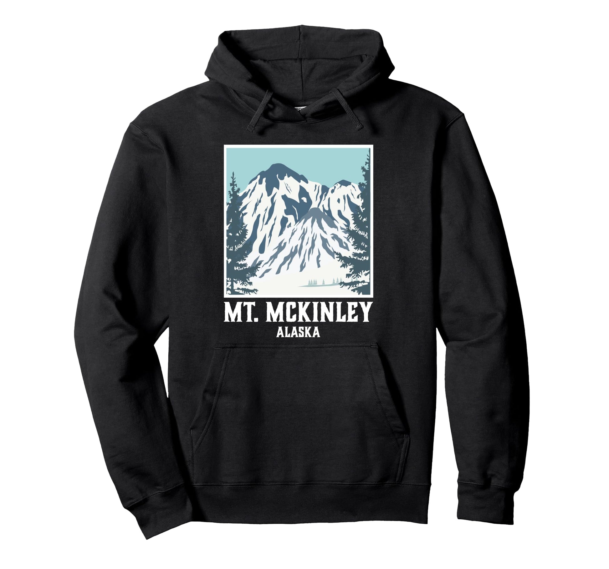 Mount Mckinley National Park Alaska Hoodie - Custom Art Print Men Women - T-Shirt, Sweatshirt, Hoodie