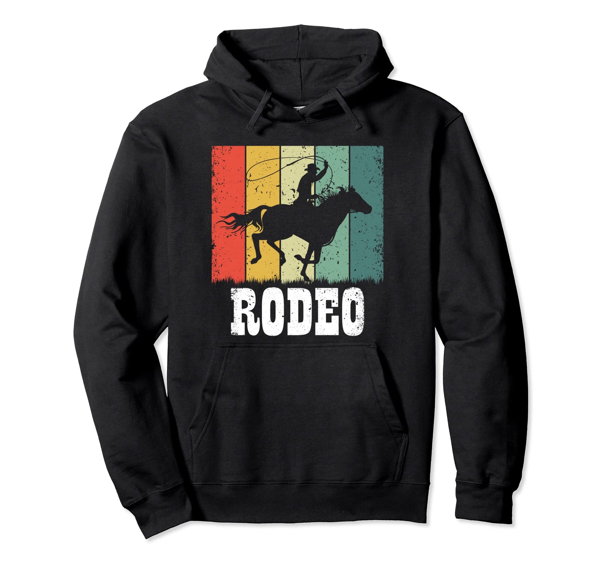 Roping Rodeo Western Horse Rodeo Cowboy Hoodie - Novelty Apparel for Adults - T-Shirt, Sweatshirt, Hoodie
