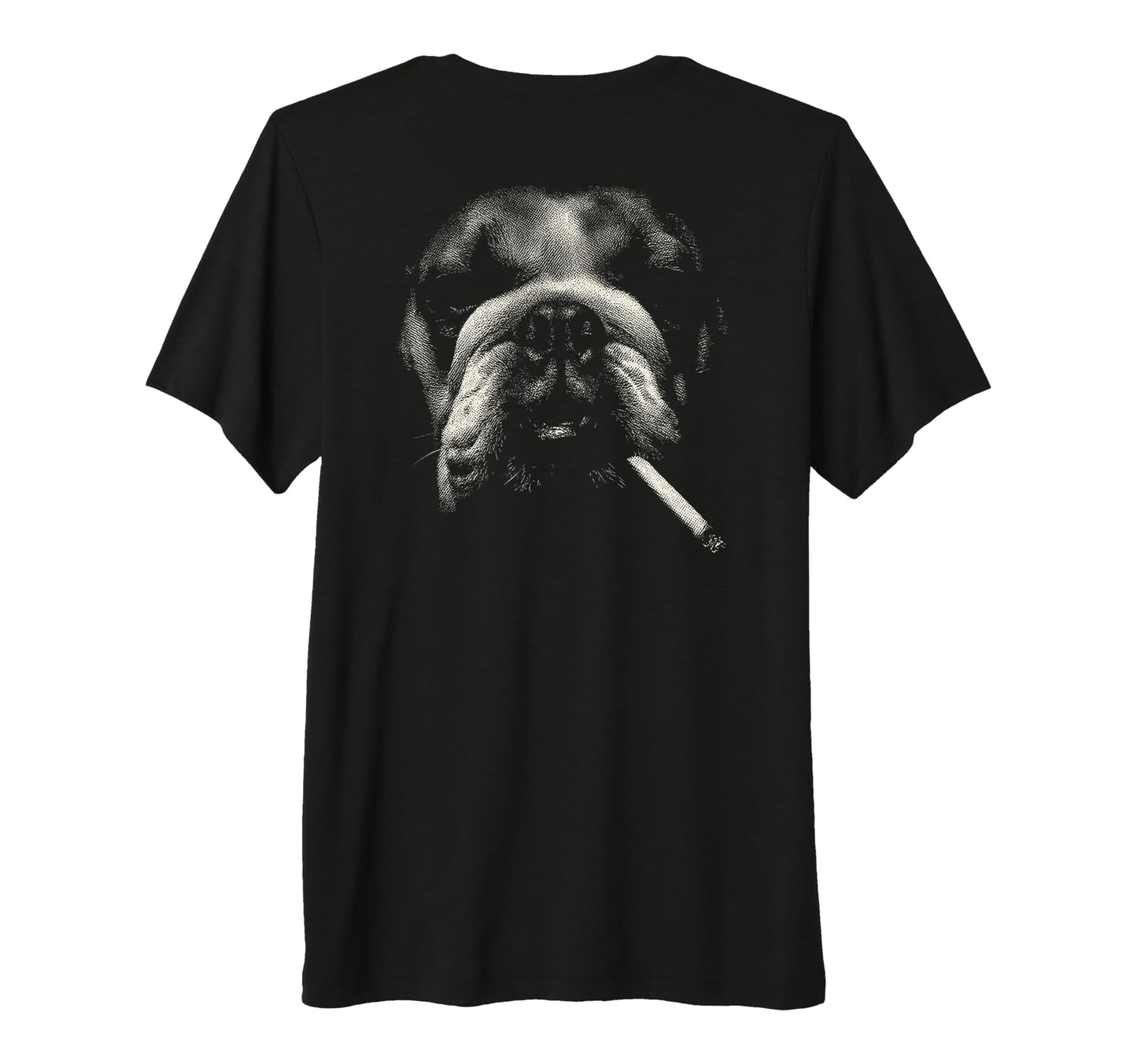 English Bulldog Smoking Cigarette T-Shirt - Streetwear Style for Adults - T-Shirt, Sweatshirt, Hoodie