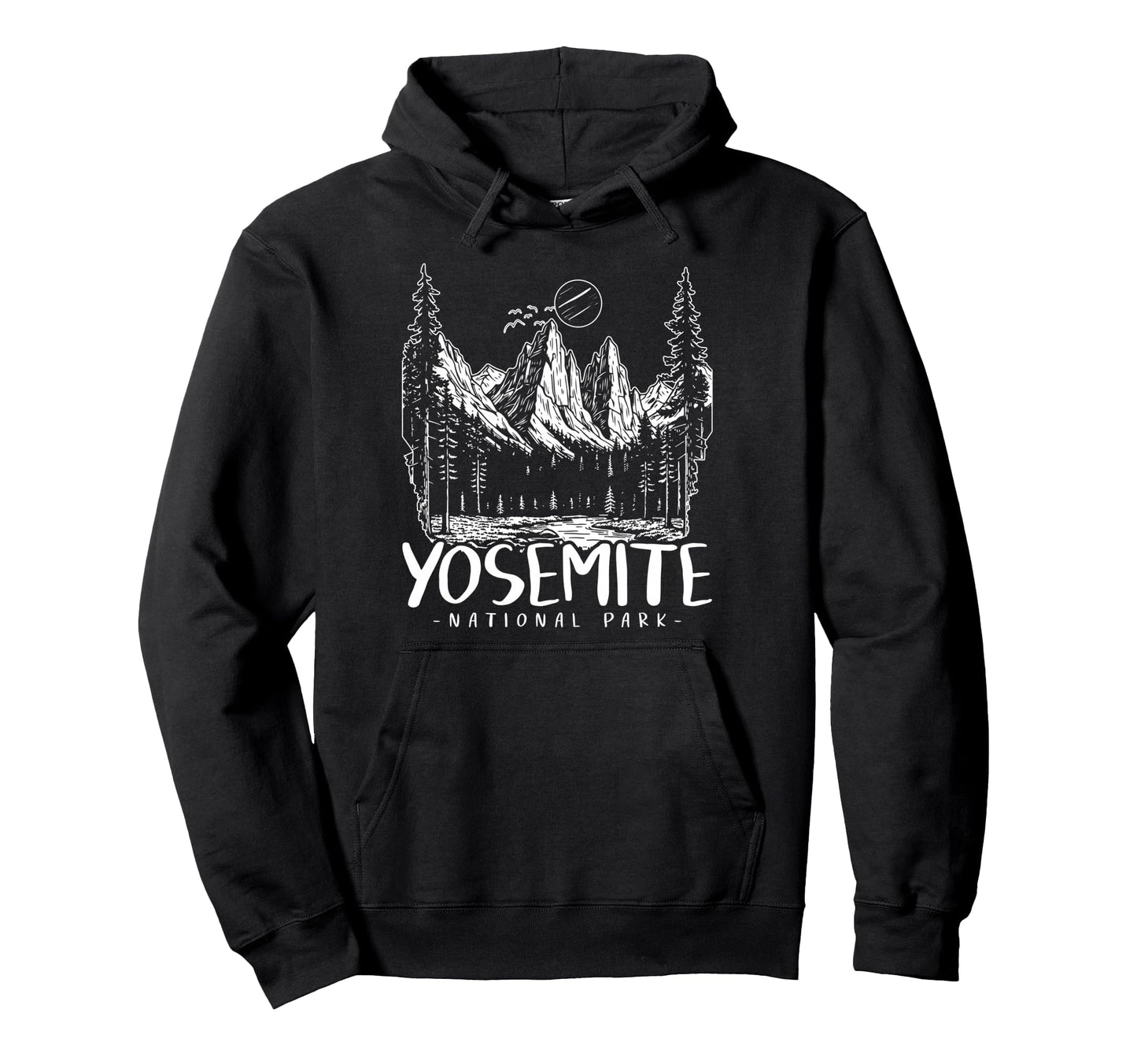 Yosemite National Park Outdoors Us Hoodie - Unique Graphic for Adults - T-Shirt, Sweatshirt, Hoodie