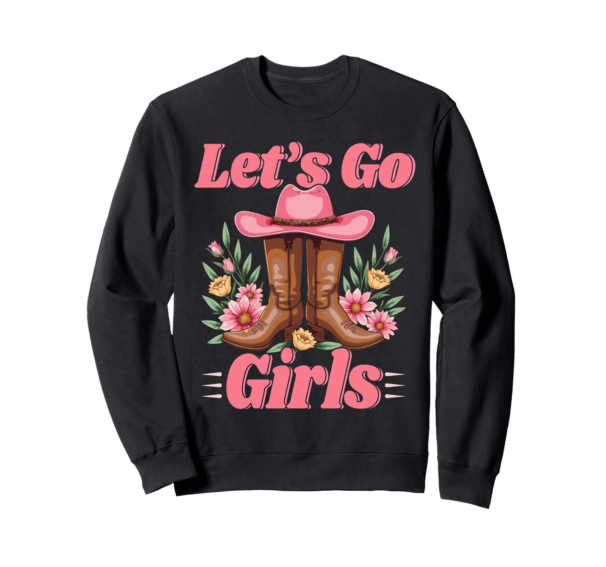 Lets Go Tees Rodeo Western Love Sweatshirt - Novelty Apparel Men Women - T-Shirt, Sweatshirt, Hoodie