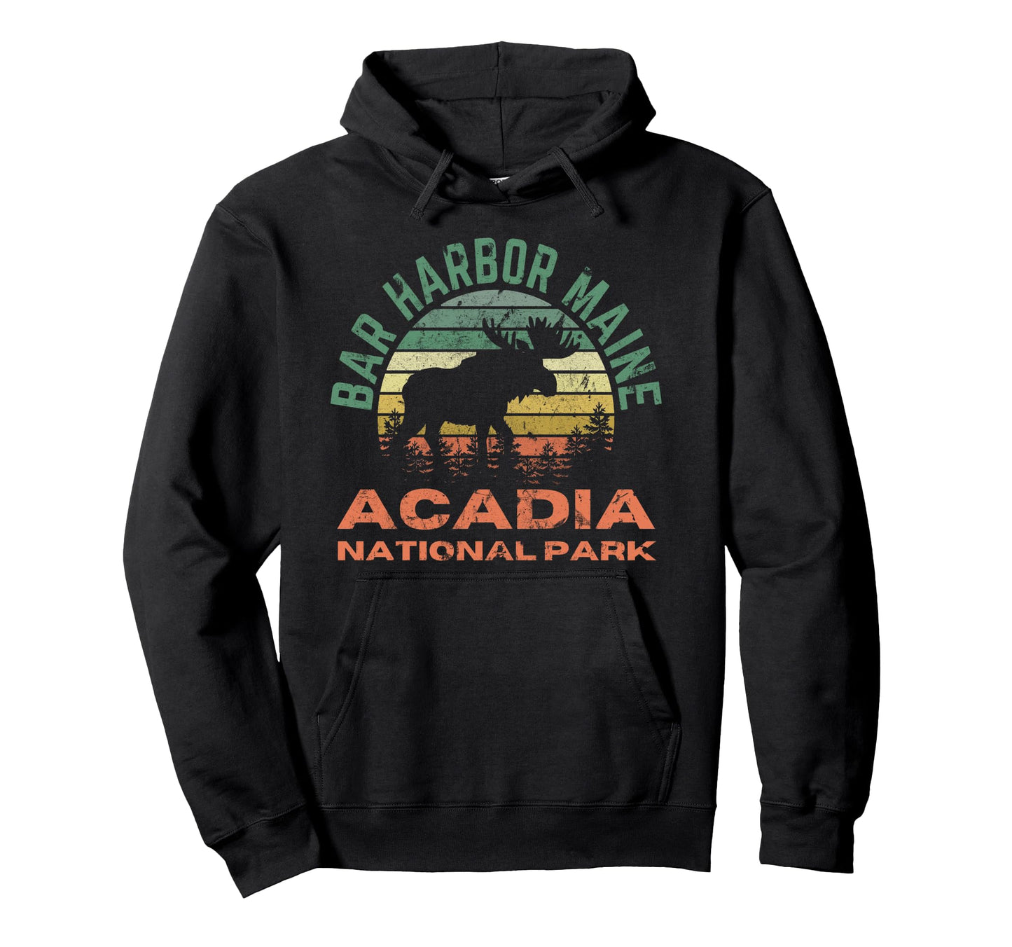 Bar Harbor Acadia National Park Maine Hoodie - Graphic Print for Adults - T-Shirt, Sweatshirt, Hoodie