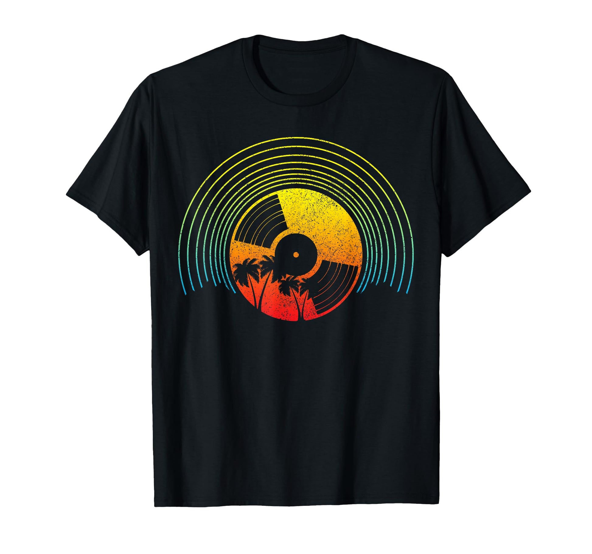 Vinyl Record 33 45 Rpm Sunset Dj T-Shirt - Streetwear Style Men Women - T-Shirt, Sweatshirt, Hoodie