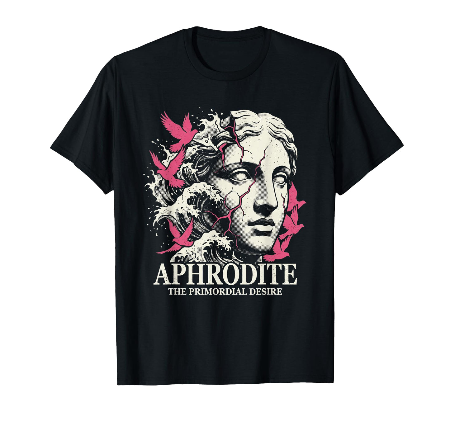 Aphrodite Greek Goddess Statue T-Shirt - Minimalist Print Men Women - T-Shirt, Sweatshirt, Hoodie