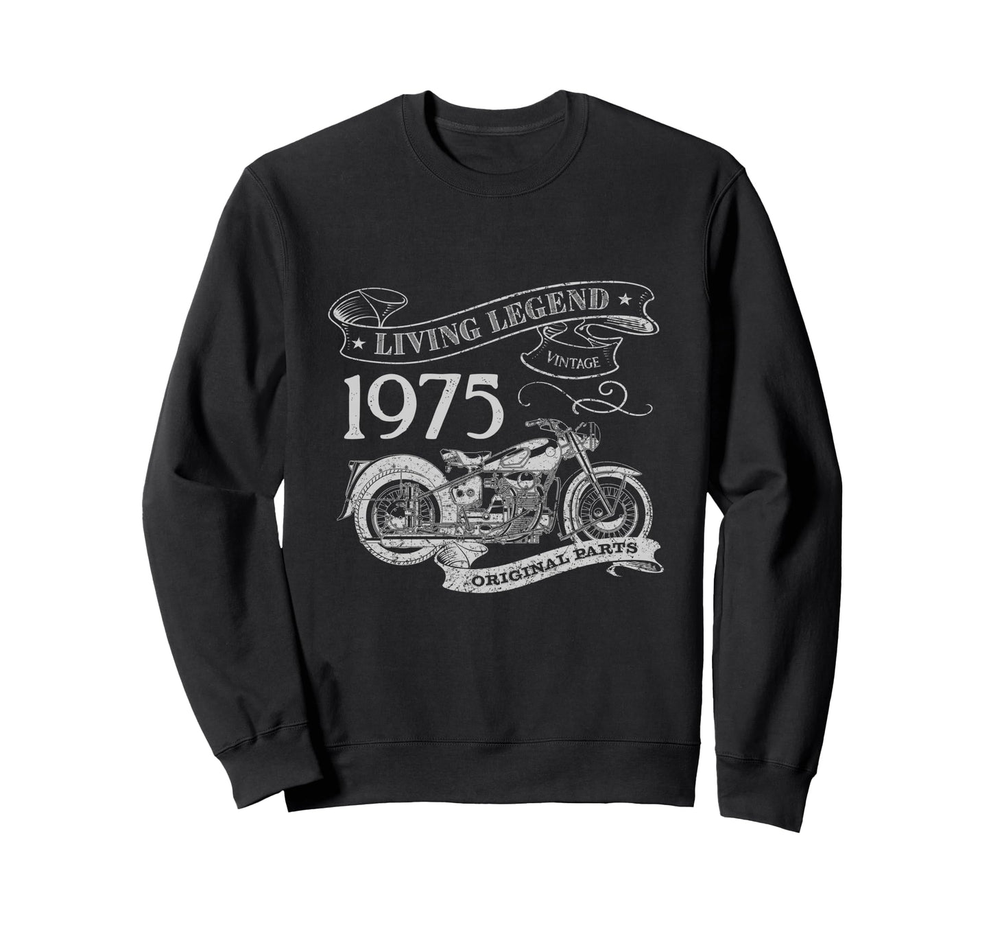 50Th Birthday 1975 Living Legend Sweatshirt - Casual Everyday Wear Unisex - T-Shirt, Sweatshirt, Hoodie