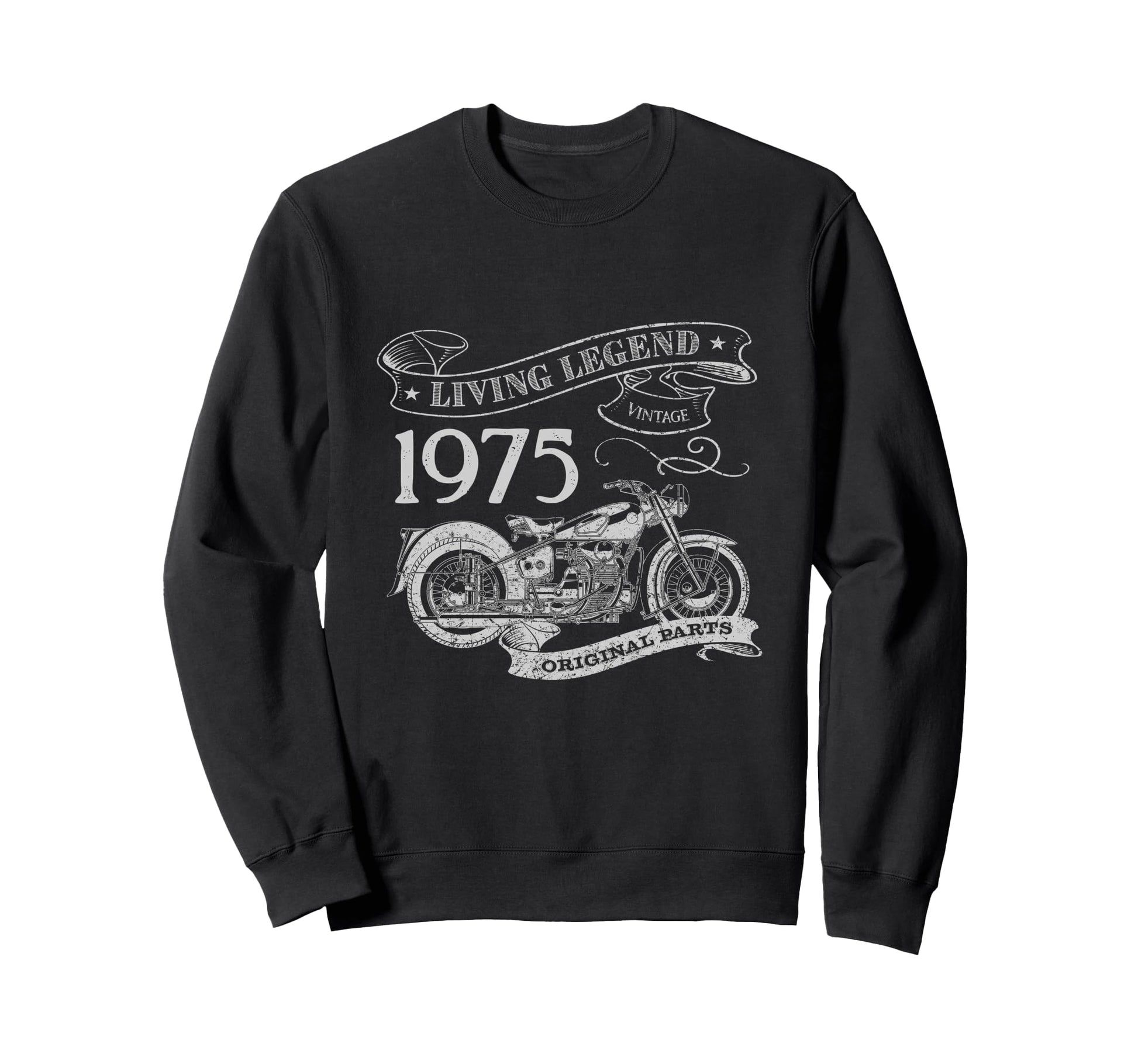 50Th Birthday 1975 Living Legend Sweatshirt - Casual Everyday Wear Unisex - T-Shirt, Sweatshirt, Hoodie