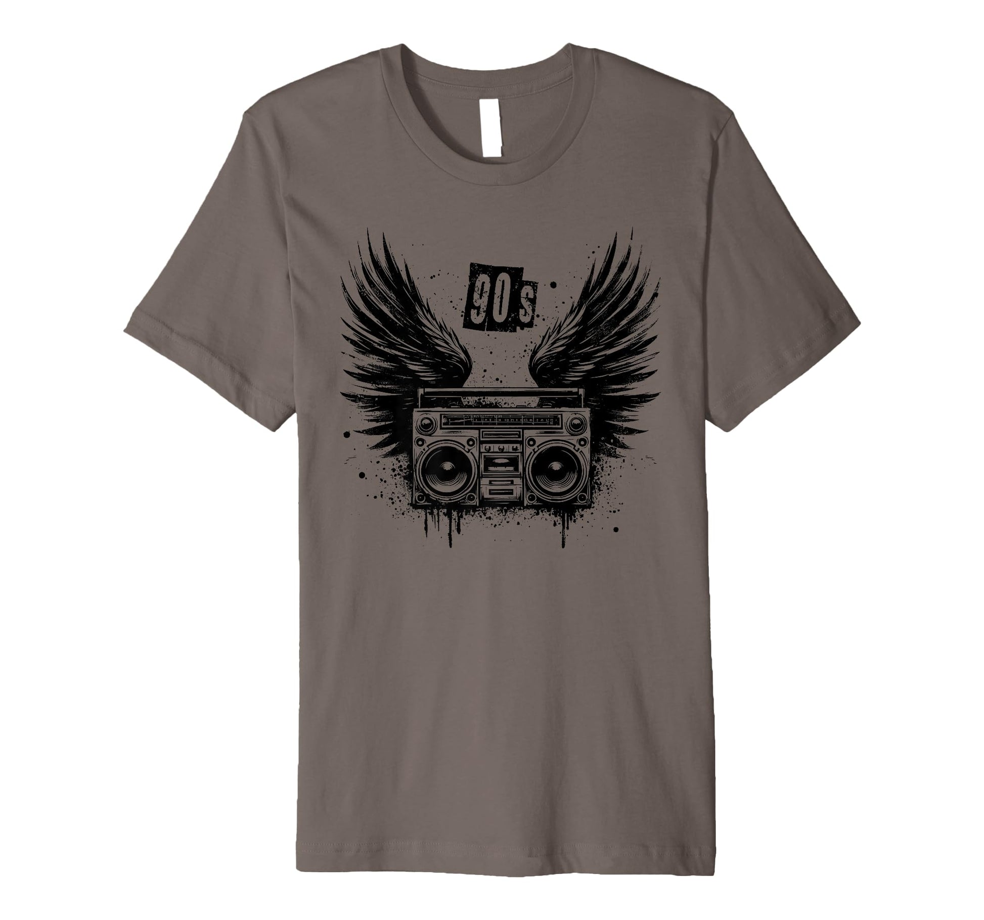 Boombox Wings 90S Ghettoblaster Hip Hop T-Shirt - Unique Graphic Men Women - T-Shirt, Sweatshirt, Hoodie