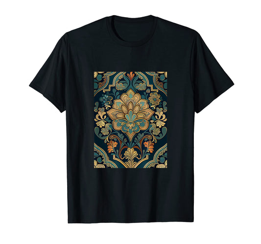 Bohemian Moroccan Pattern Floral Boho T-Shirt - Custom Art Print for Adults - T-Shirt, Sweatshirt, Hoodie