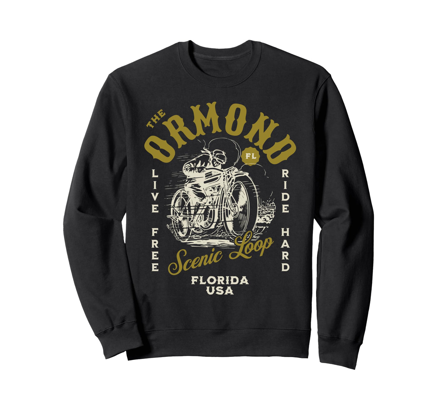 Ormond Scenic Loop Florida Sweatshirt - Trendy Graphic for Adults - T-Shirt, Sweatshirt, Hoodie