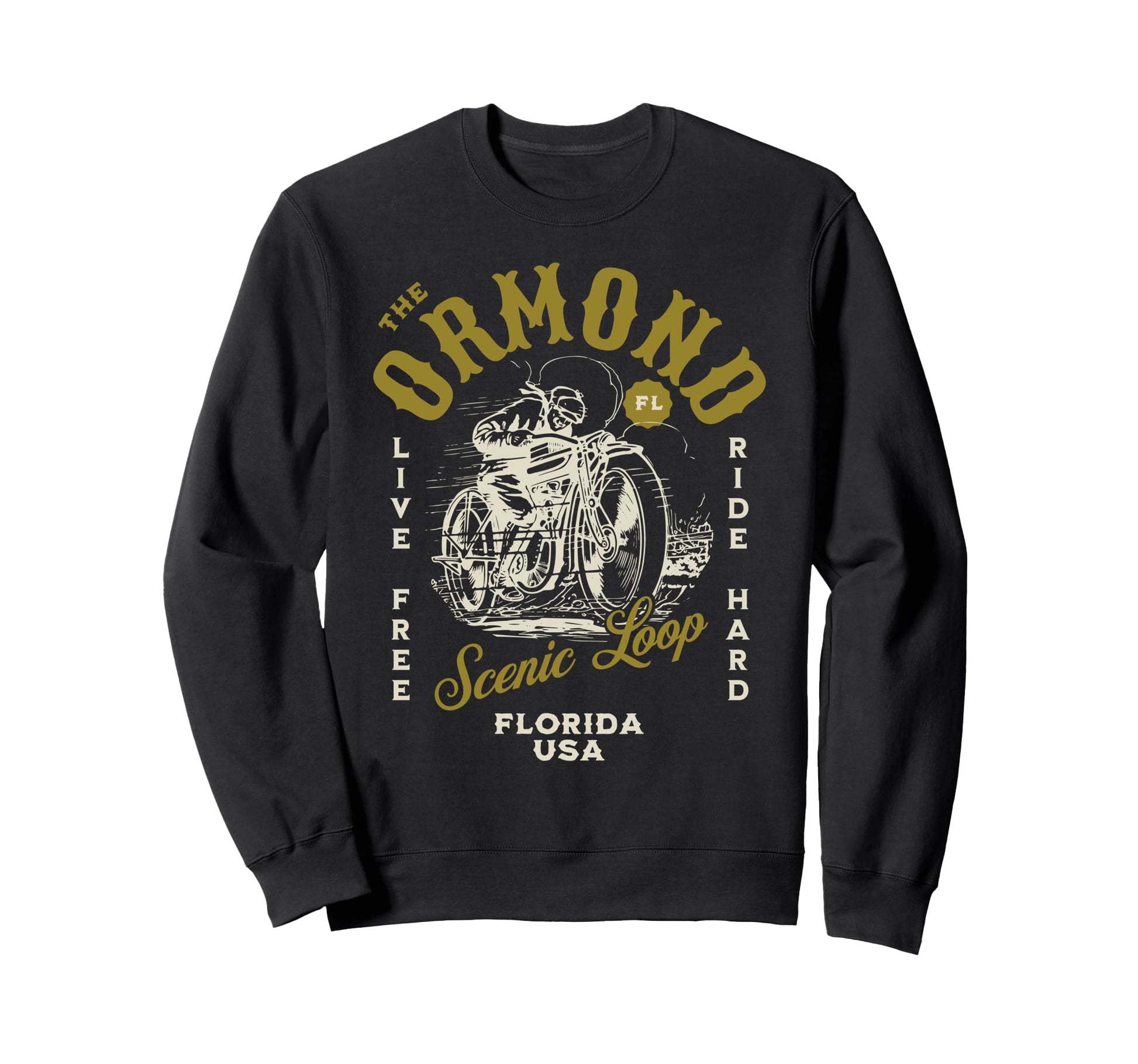 Ormond Scenic Loop Florida Sweatshirt - Trendy Graphic for Adults - T-Shirt, Sweatshirt, Hoodie