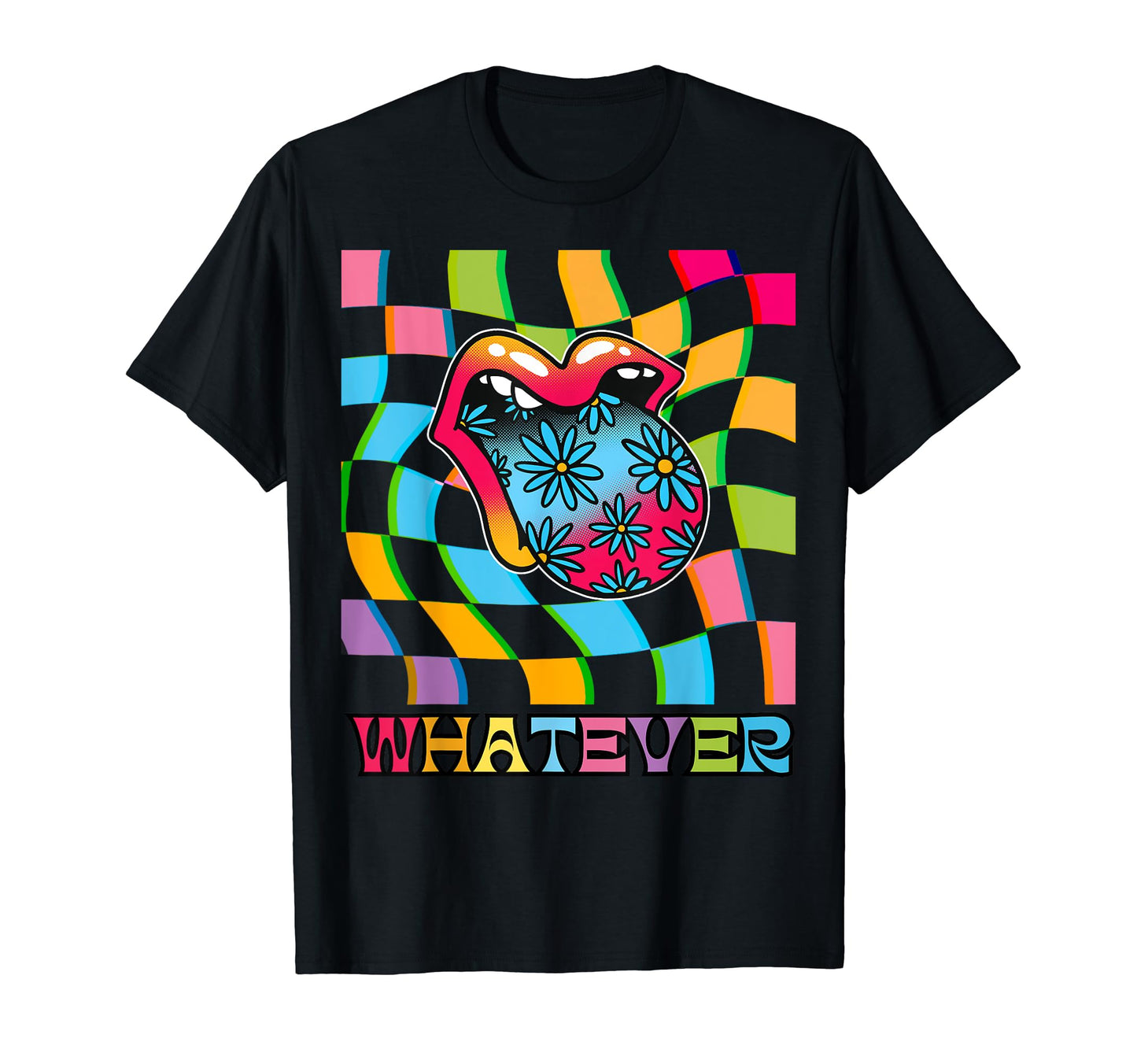 Whatever Lips Glitchy Kidcore T-Shirt - Minimalist Print for Adults - T-Shirt, Sweatshirt, Hoodie