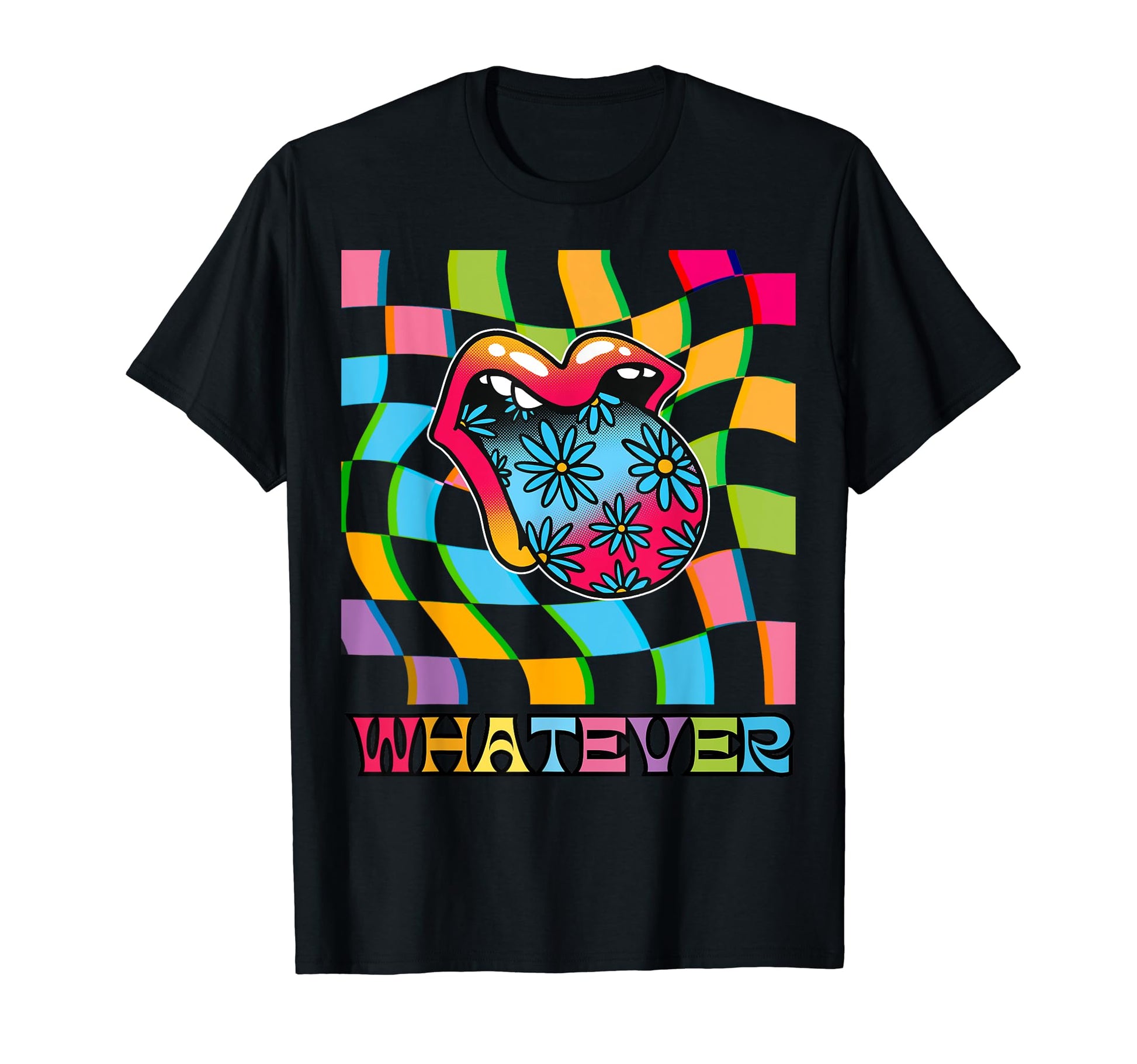 Whatever Lips Glitchy Kidcore T-Shirt - Minimalist Print for Adults - T-Shirt, Sweatshirt, Hoodie