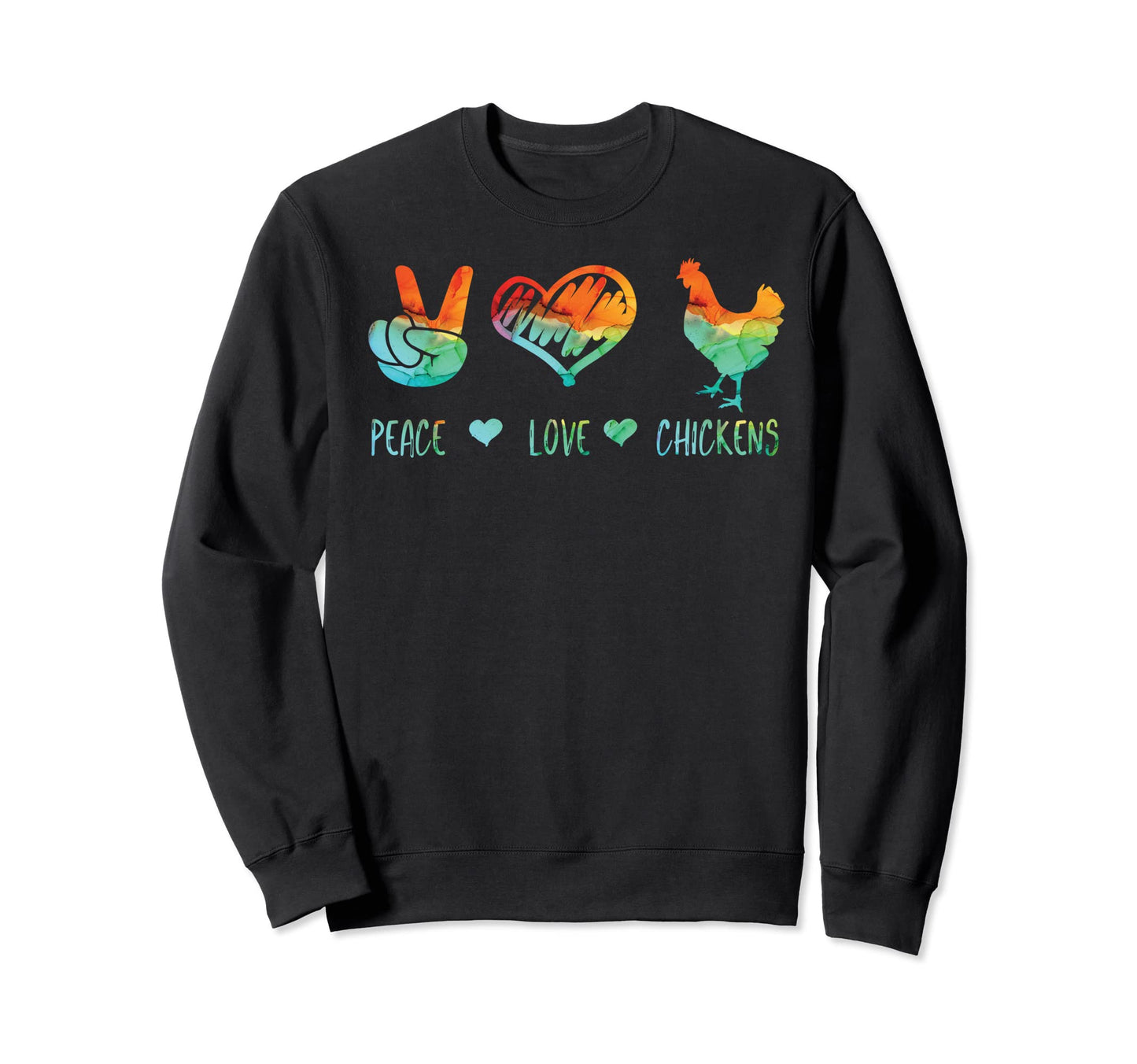 Chicken Lover Chiken Smile Happy Sweatshirt - Minimalist Print Men Women - T-Shirt, Sweatshirt, Hoodie