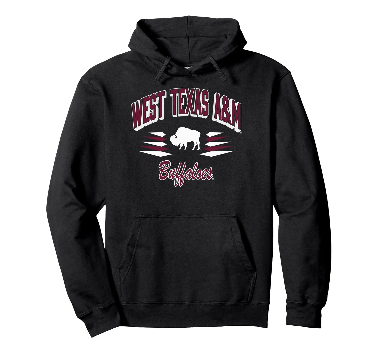 West Texas M Buffaloes Diamond Black Hoodie - Novelty Apparel Unisex - T-Shirt, Sweatshirt, Hoodie