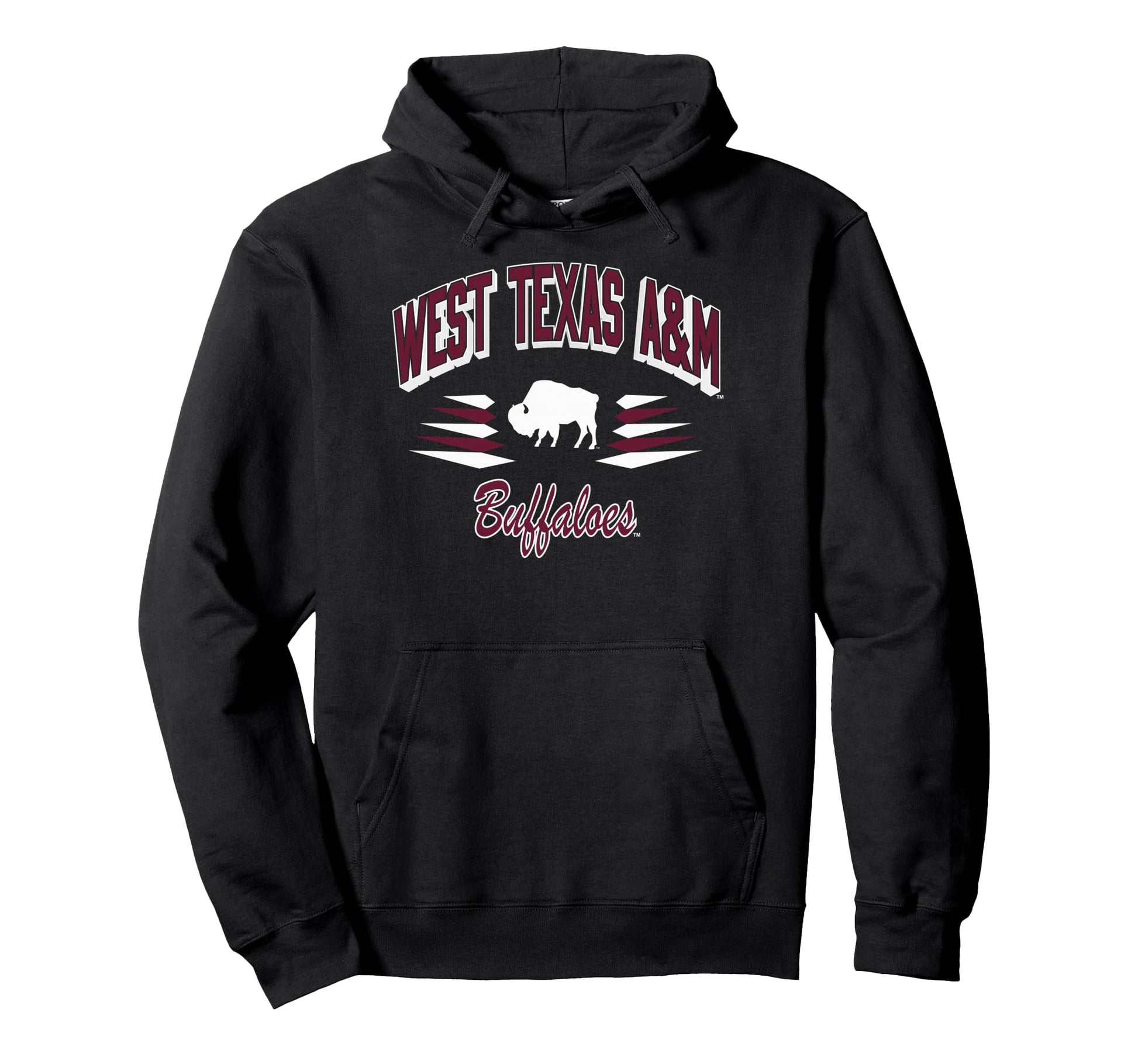 West Texas M Buffaloes Diamond Black Hoodie - Novelty Apparel Unisex - T-Shirt, Sweatshirt, Hoodie
