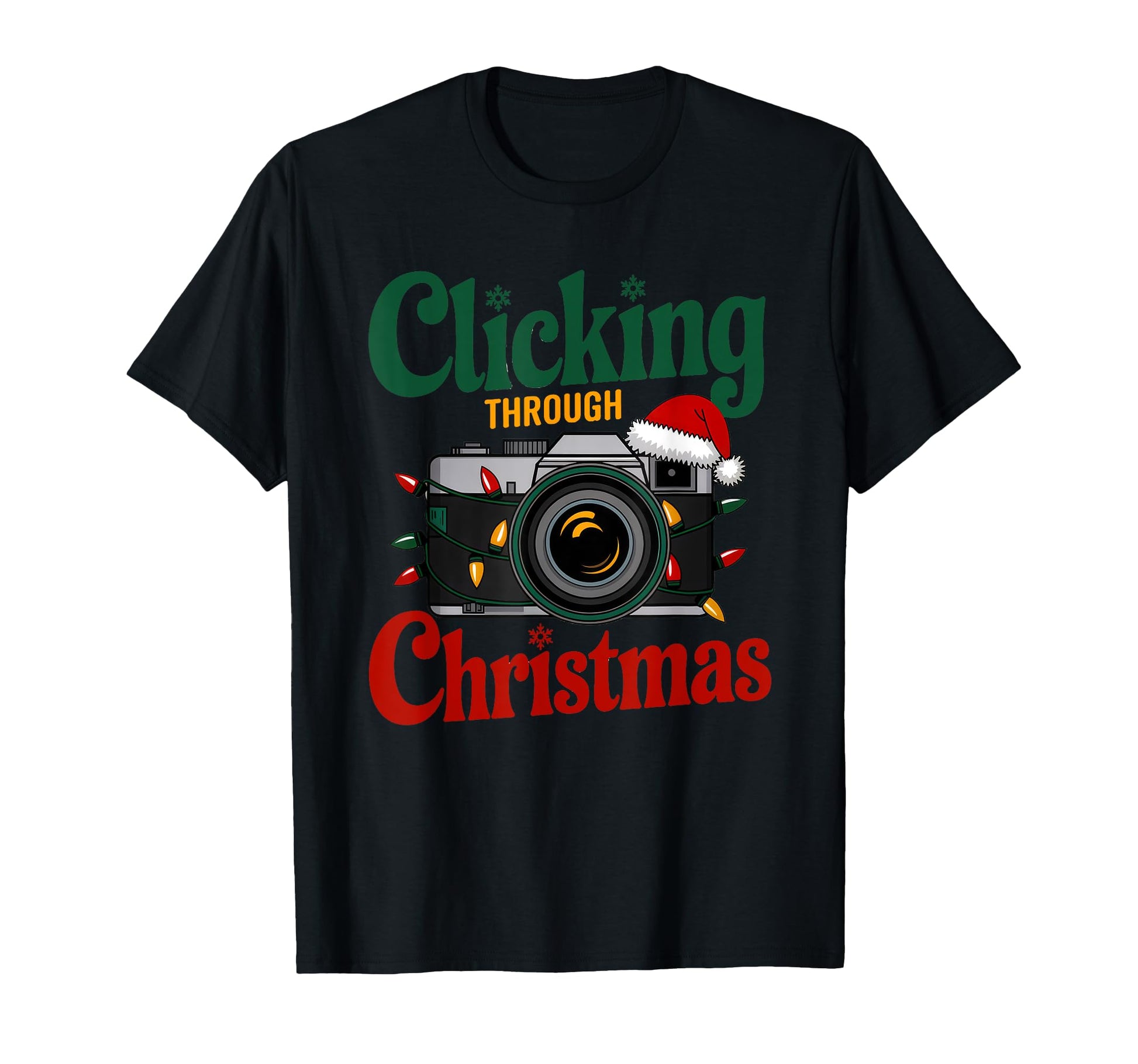 Clicking Through Camera Holiday Light T-Shirt - Streetwear Style Men Women - T-Shirt, Sweatshirt, Hoodie