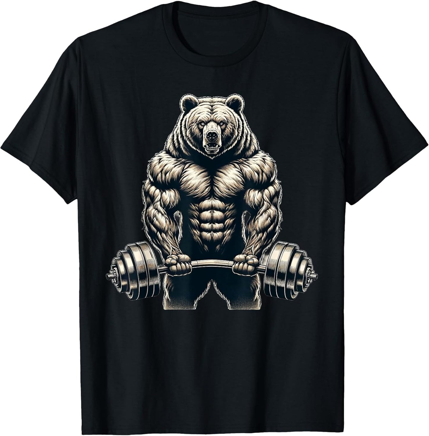 Bear Powerlifting Weightlifting Gym Apparel - Adult & Kids T-Shirts, Sweatshirts & Hoodies apparel design preview 1