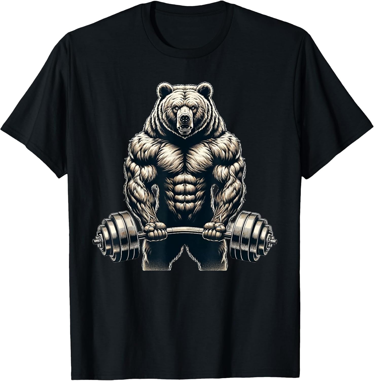 Bear Powerlifting Weightlifting Gym Apparel - Adult & Kids T-Shirts, Sweatshirts & Hoodies apparel design preview 1