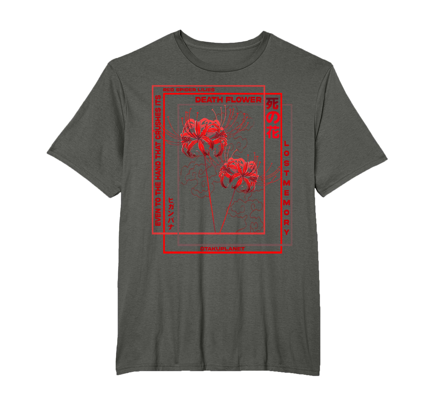 Japanese Spider Lily Soft Grunge Anime T-Shirt - Minimalist Print Unisex - T-Shirt, Sweatshirt, Hoodie