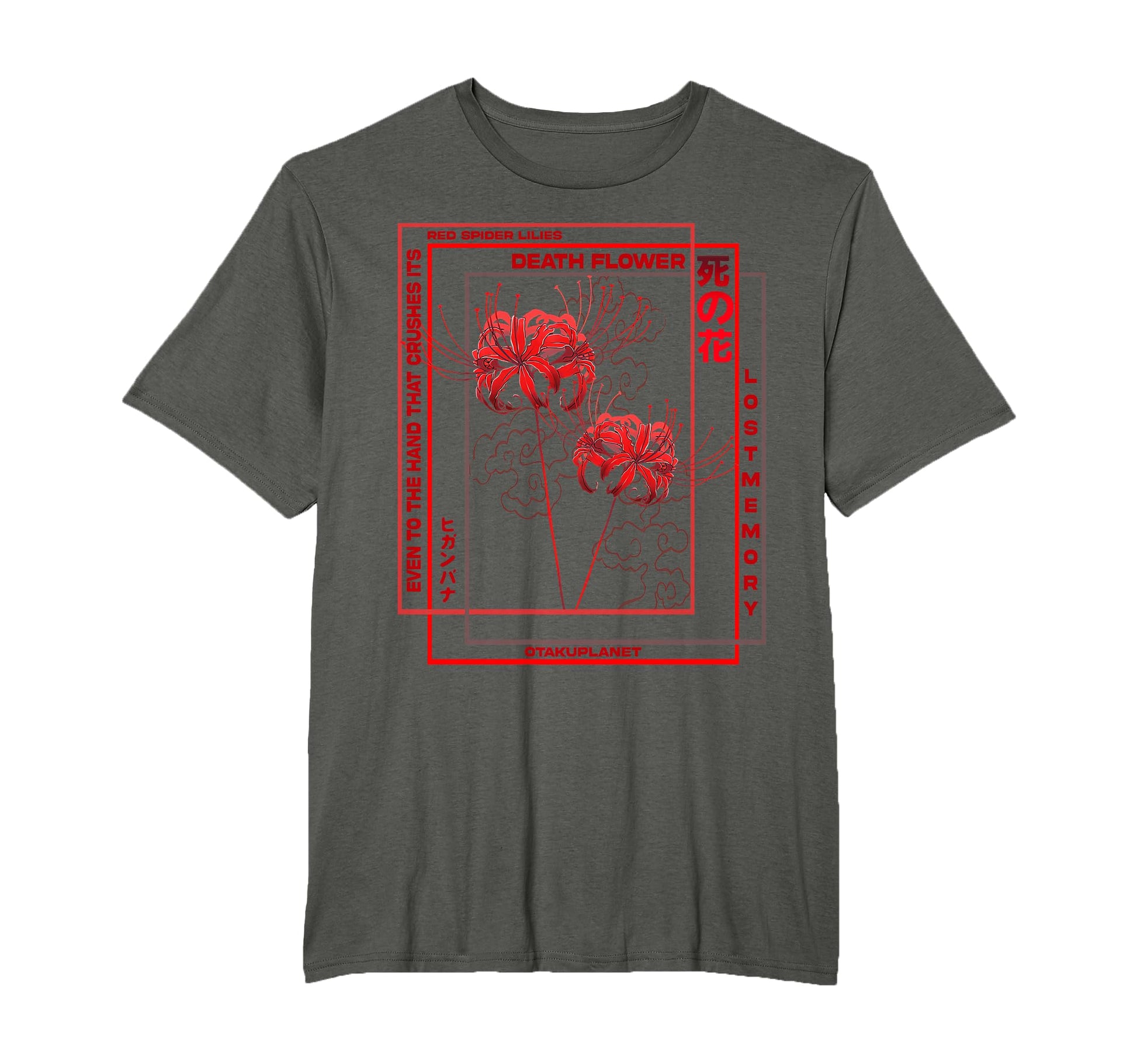 Japanese Spider Lily Soft Grunge Anime T-Shirt - Minimalist Print Unisex - T-Shirt, Sweatshirt, Hoodie