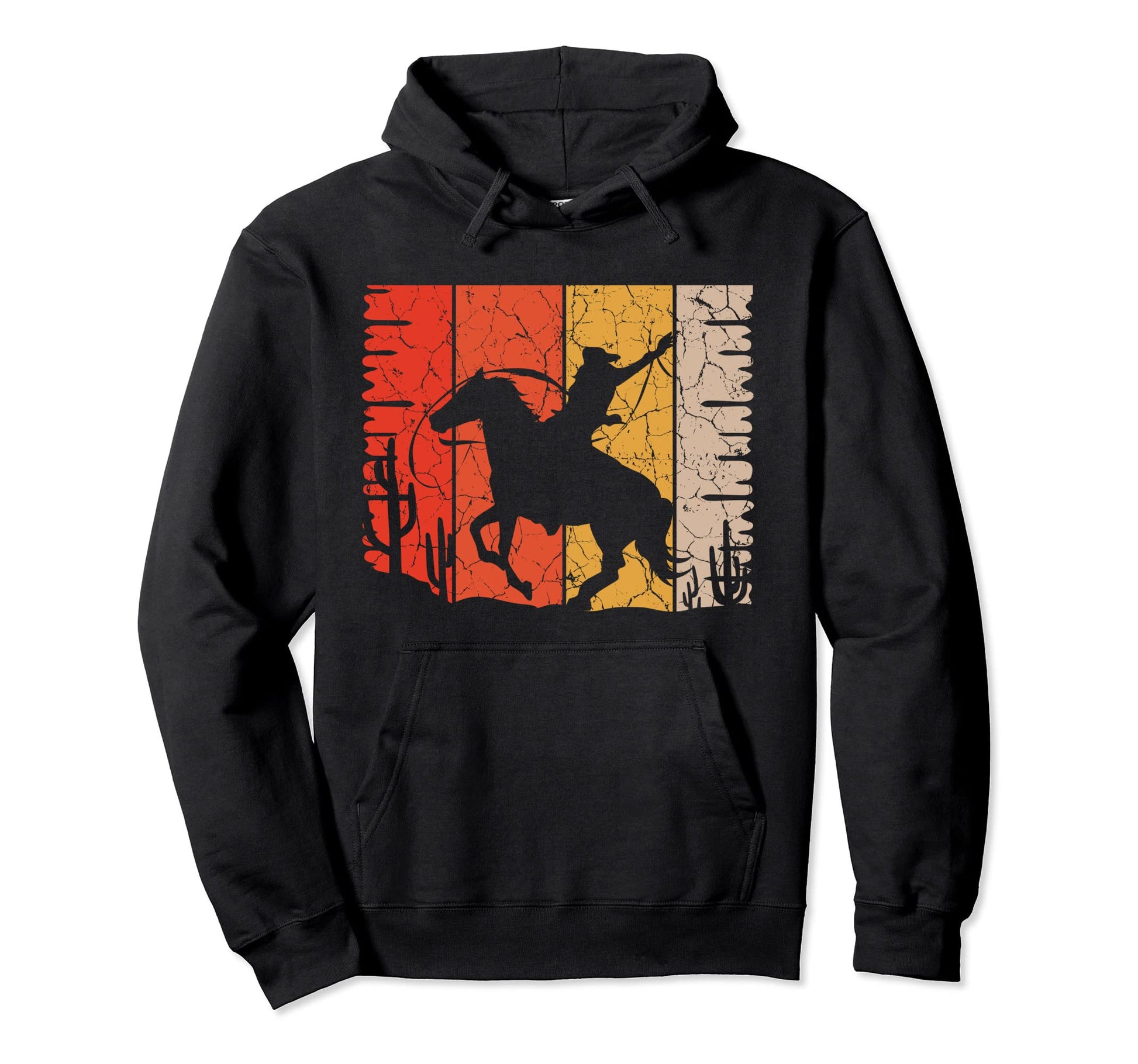 Rodeo Western Horseback Riding Hoodie - Fun Novelty Design Men Women - T-Shirt, Sweatshirt, Hoodie