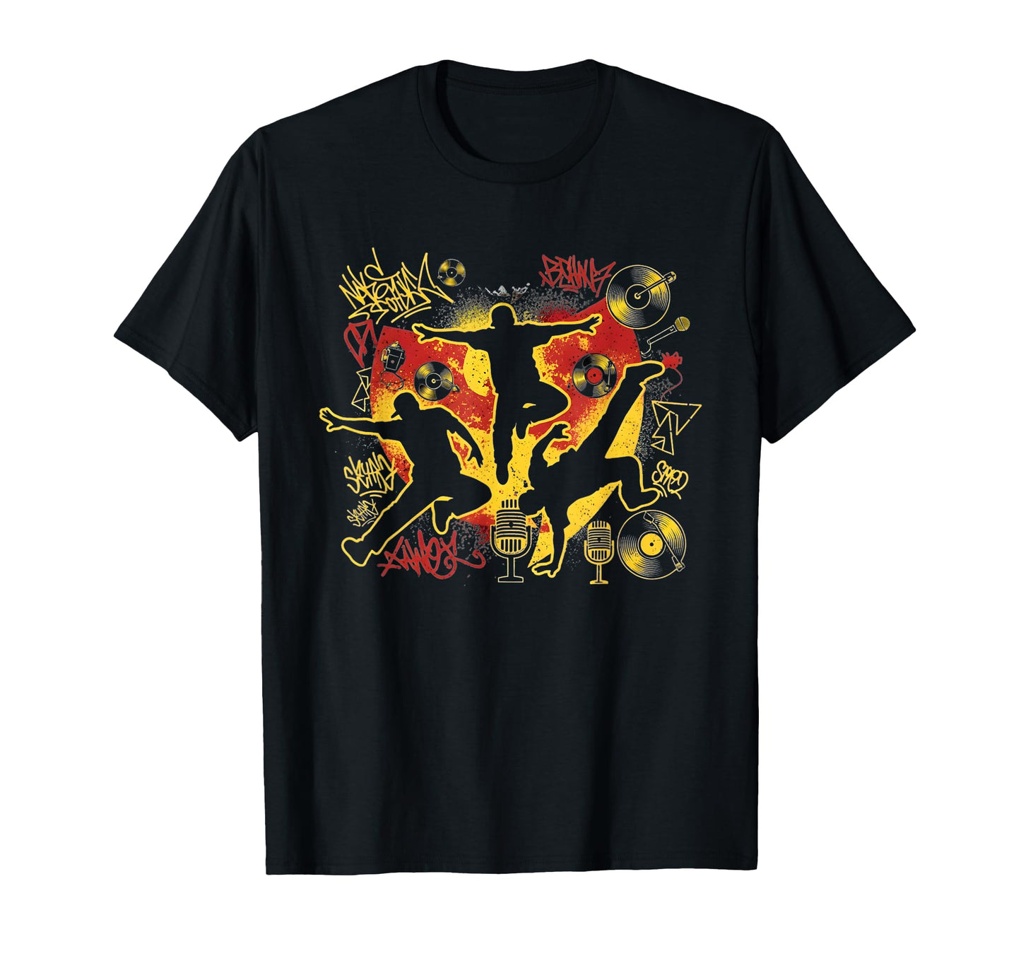 Old School Hip Hop Rapper Tees T-Shirt - Graphic Print for Adults - T-Shirt, Sweatshirt, Hoodie