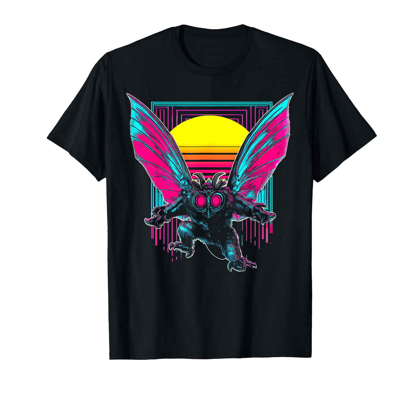 Mothman Cryptozoology Cryptid Vaporwave T-Shirt - Minimalist Print Unisex - T-Shirt, Sweatshirt, Hoodie