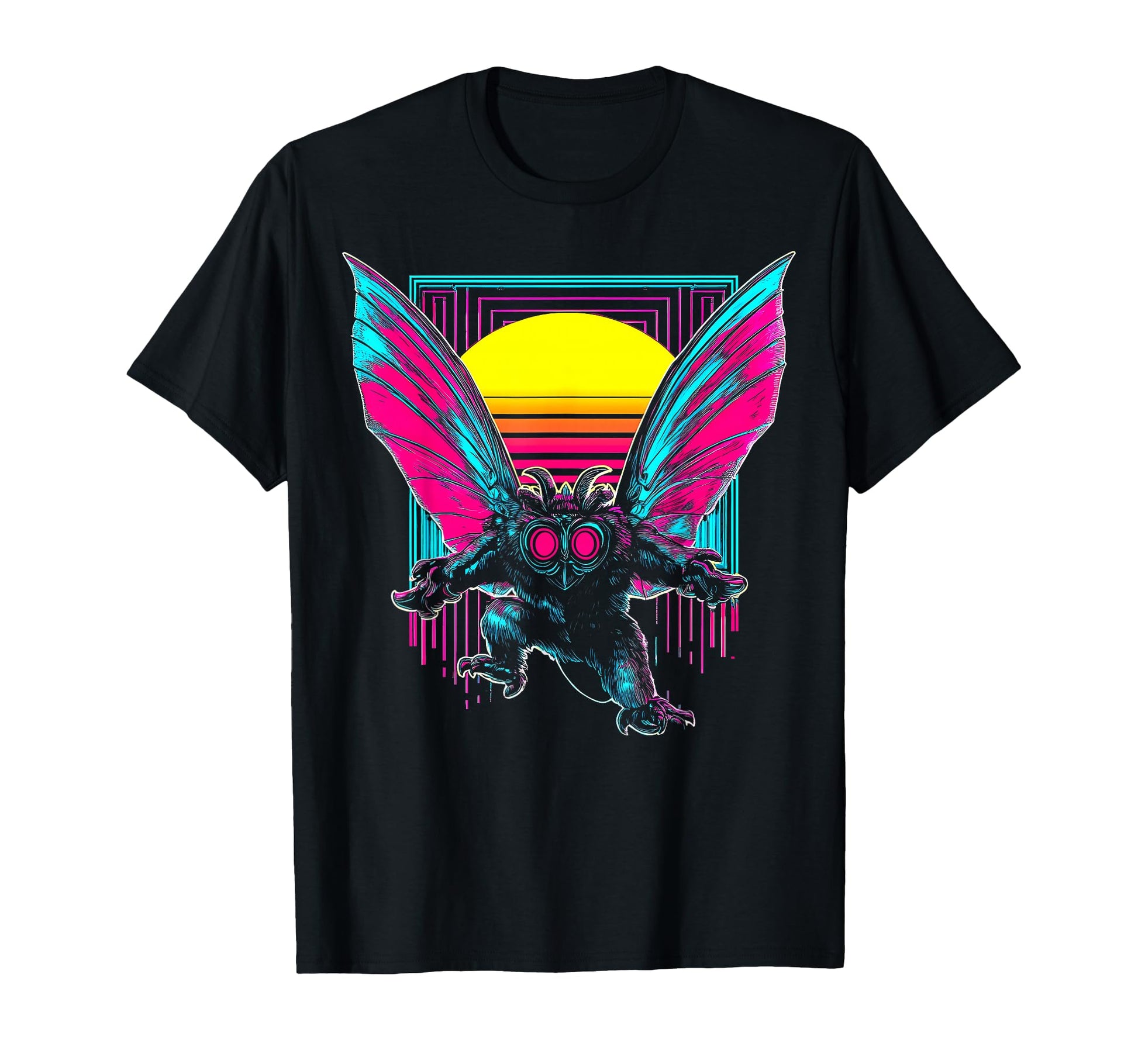 Mothman Cryptozoology Cryptid Vaporwave T-Shirt - Minimalist Print Unisex - T-Shirt, Sweatshirt, Hoodie