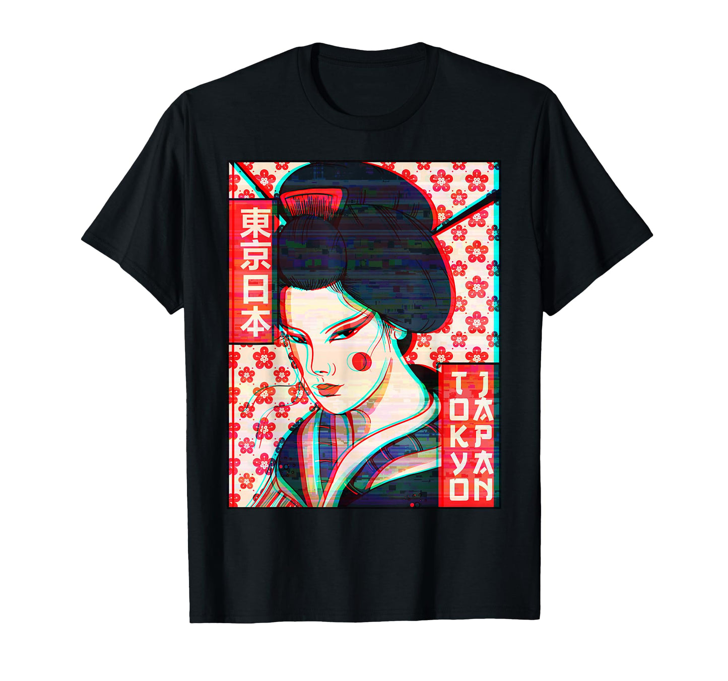 Geisha Tokyo Japan Vaporwave Aesthetic T-Shirt - Streetwear Style Men Women - T-Shirt, Sweatshirt, Hoodie