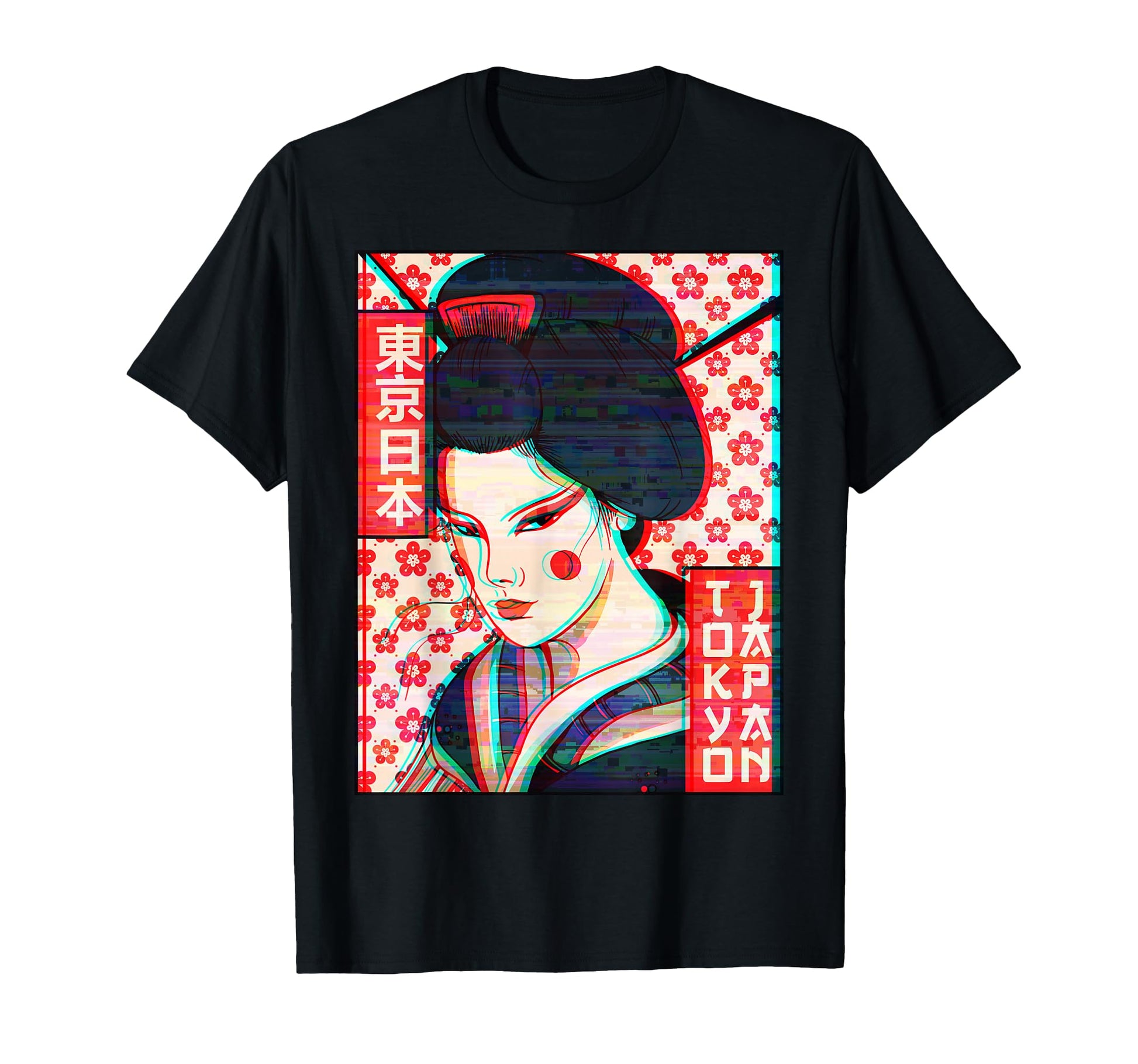 Geisha Tokyo Japan Vaporwave Aesthetic T-Shirt - Streetwear Style Men Women - T-Shirt, Sweatshirt, Hoodie