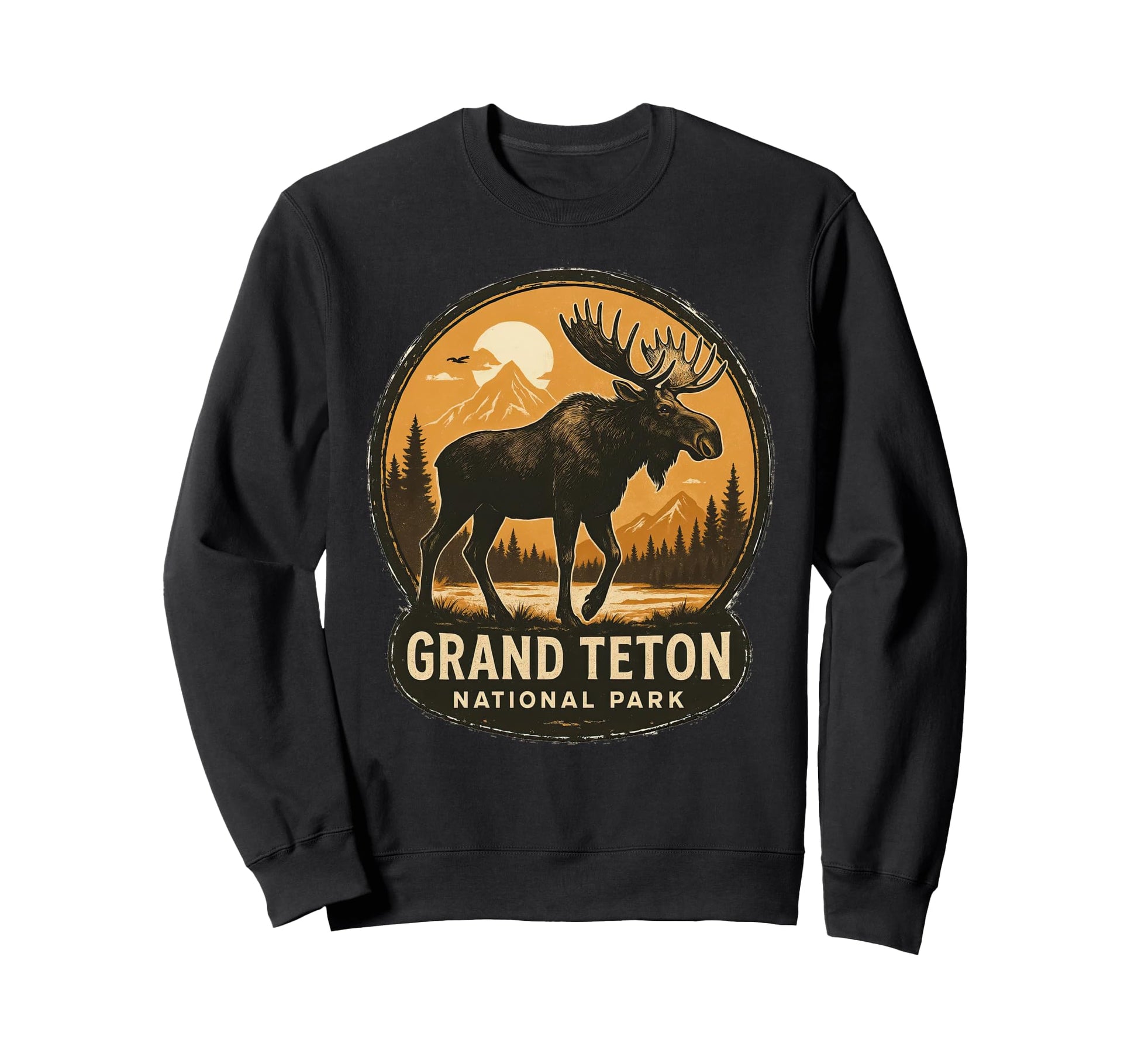Grand Teton National Park Moose Sweatshirt - Streetwear Style Men Women - T-Shirt, Sweatshirt, Hoodie