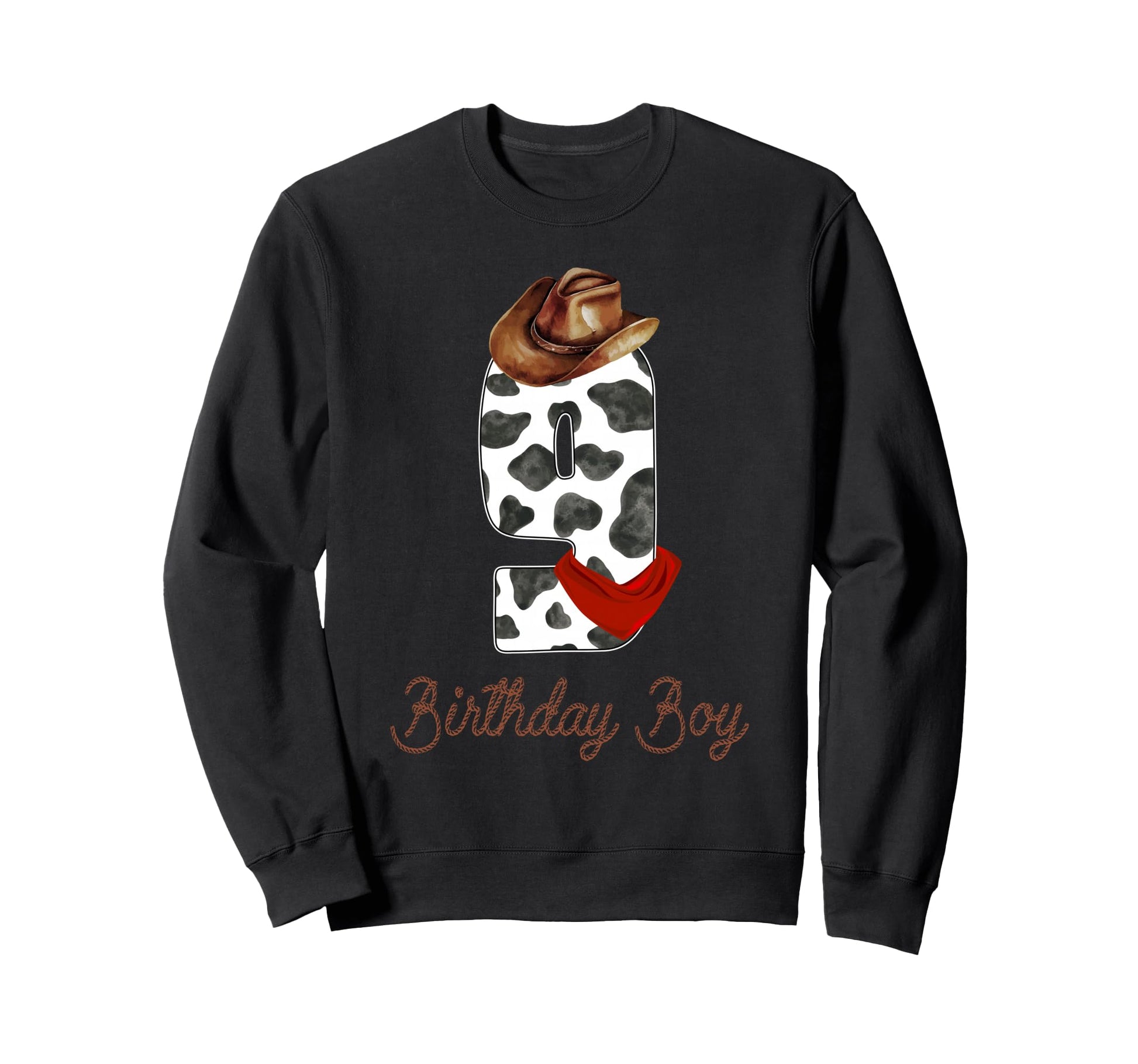 Its My 9Th Birthday 9 Years Old Cowboy Sweatshirt - Unique Graphic Unisex - T-Shirt, Sweatshirt, Hoodie