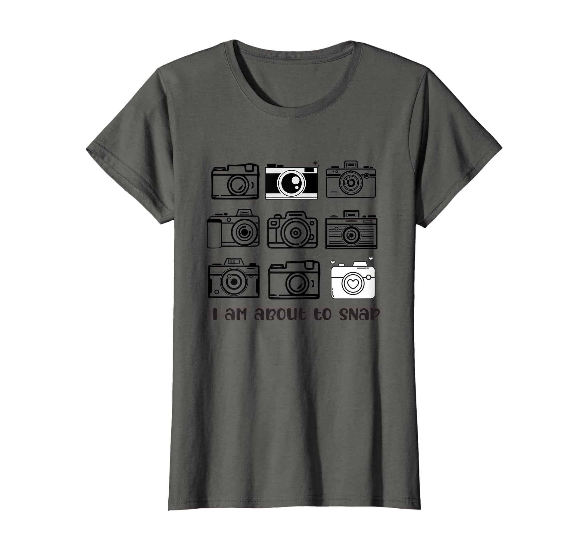 Womens I Am About To Snap Cameras Camera T-Shirt - Unique Graphic Unisex - T-Shirt, Sweatshirt, Hoodie