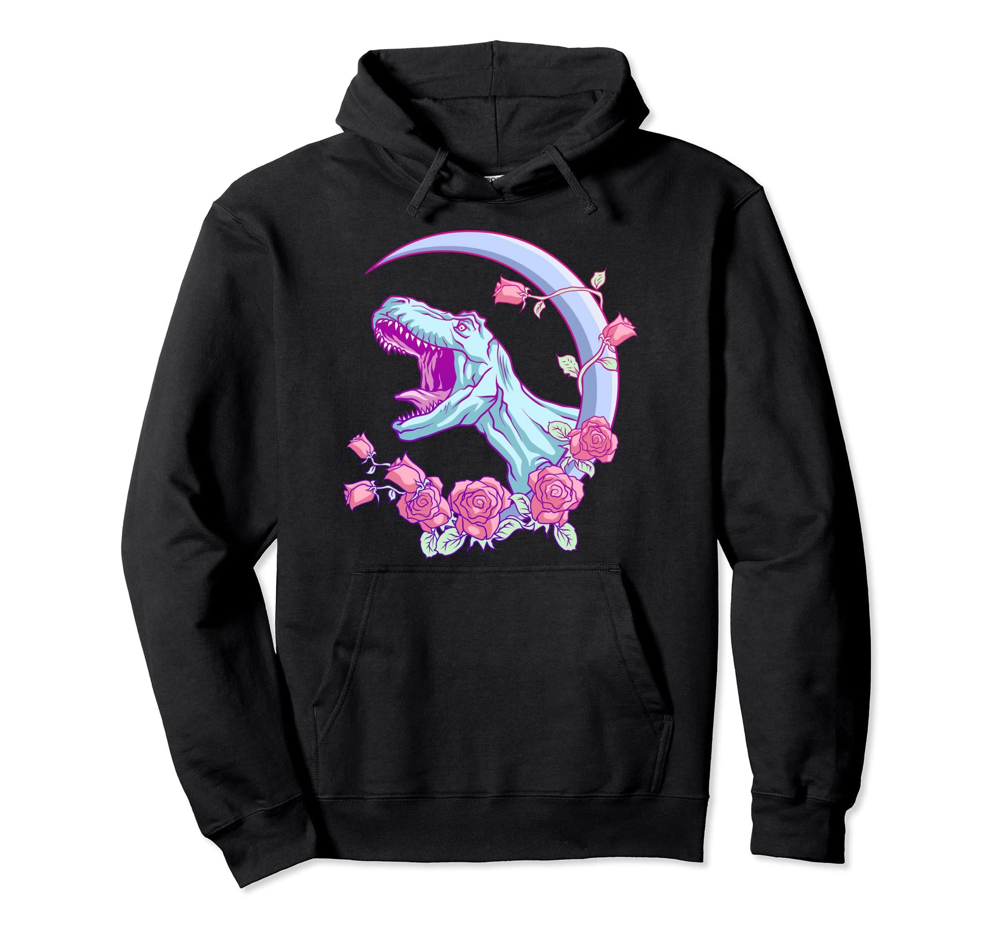 Pastel Goth Trex Dinosaur Kawaii Pastel Hoodie - Trendy Graphic Men Women - T-Shirt, Sweatshirt, Hoodie