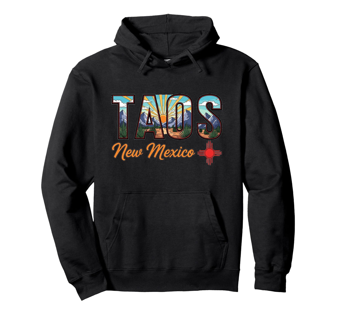 Taos New Mexico Southwest Desert Hoodie - Casual Everyday Wear for Adults - T-Shirt, Sweatshirt, Hoodie
