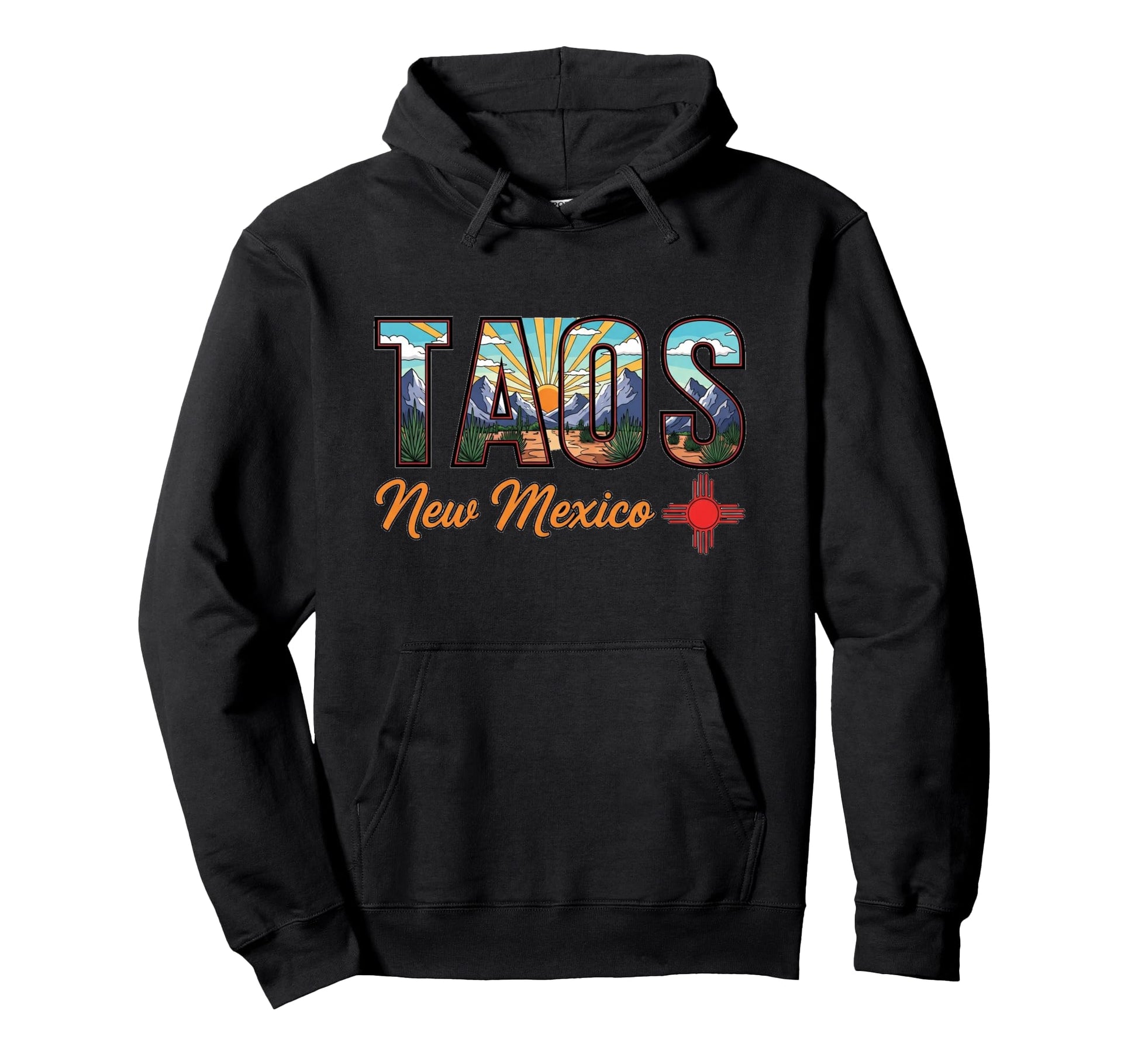 Taos New Mexico Southwest Desert Hoodie - Casual Everyday Wear for Adults - T-Shirt, Sweatshirt, Hoodie