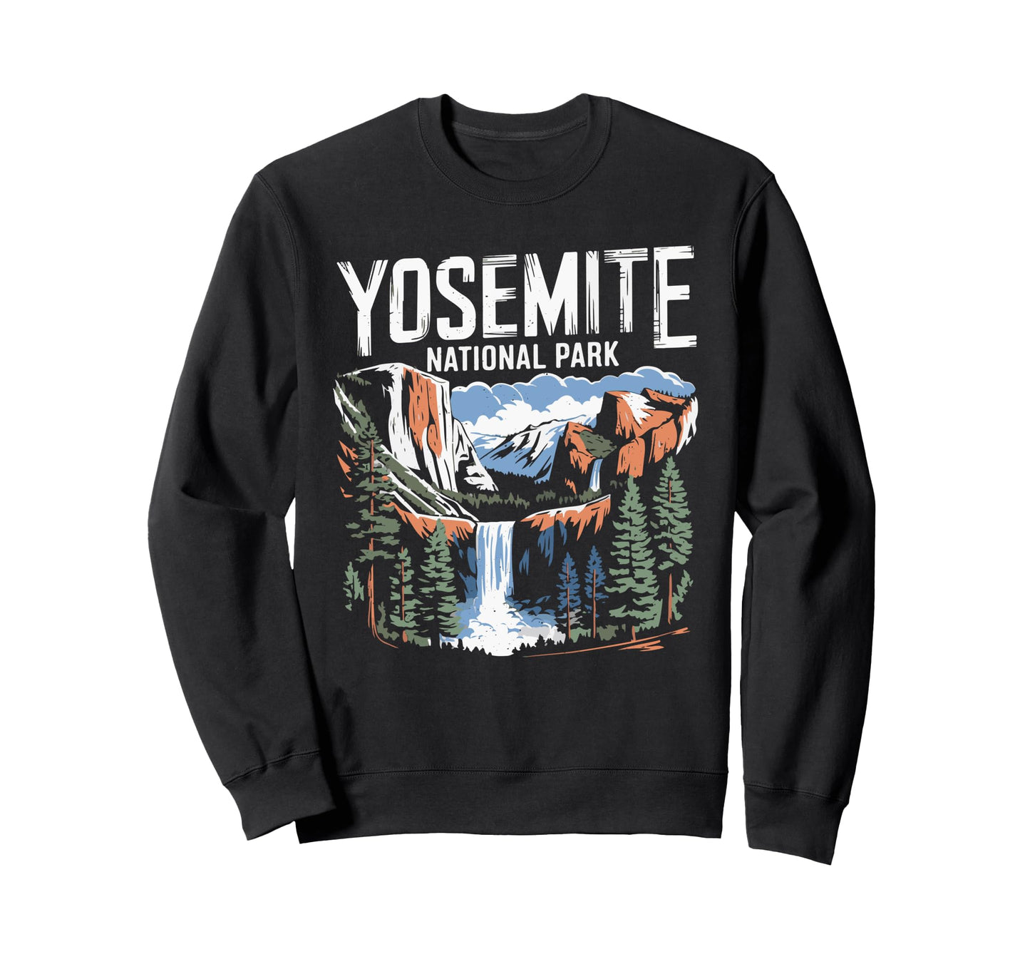 Yosemite Falls California National Sweatshirt - Unique Graphic for Adults - T-Shirt, Sweatshirt, Hoodie