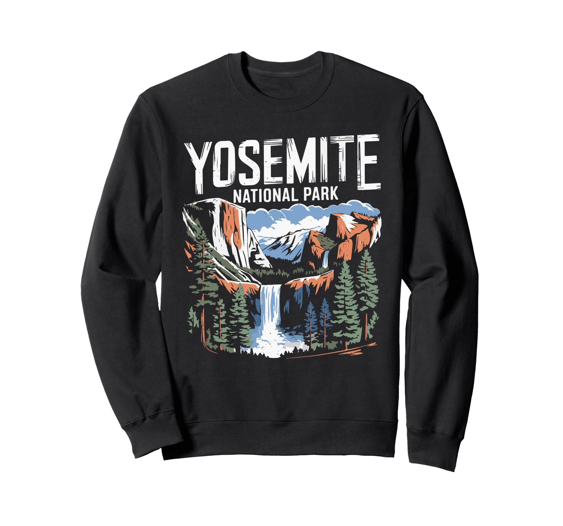 Yosemite Falls California National Sweatshirt - Unique Graphic for Adults - T-Shirt, Sweatshirt, Hoodie