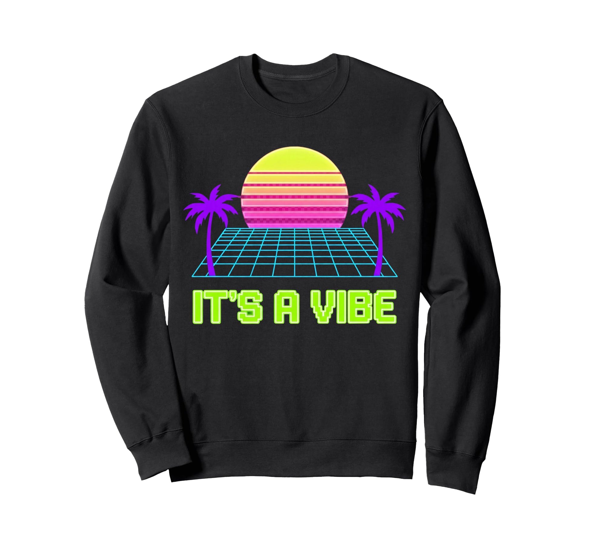 Its Vibe Vaporwave 80S Aesthetic Sweatshirt - Aesthetic Graphic for Adults - T-Shirt, Sweatshirt, Hoodie
