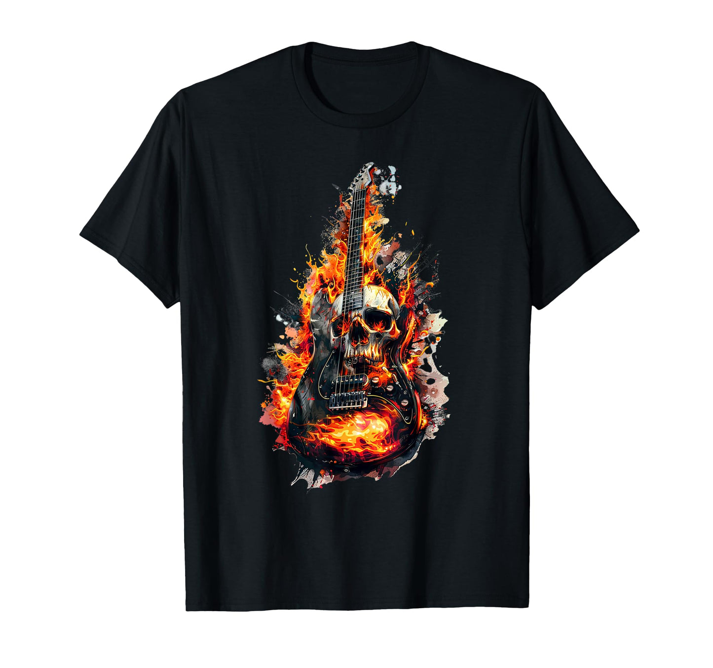 Rock Guitar Neck Rock Roll Guitar T-Shirt - Trendy Graphic for Adults - T-Shirt, Sweatshirt, Hoodie