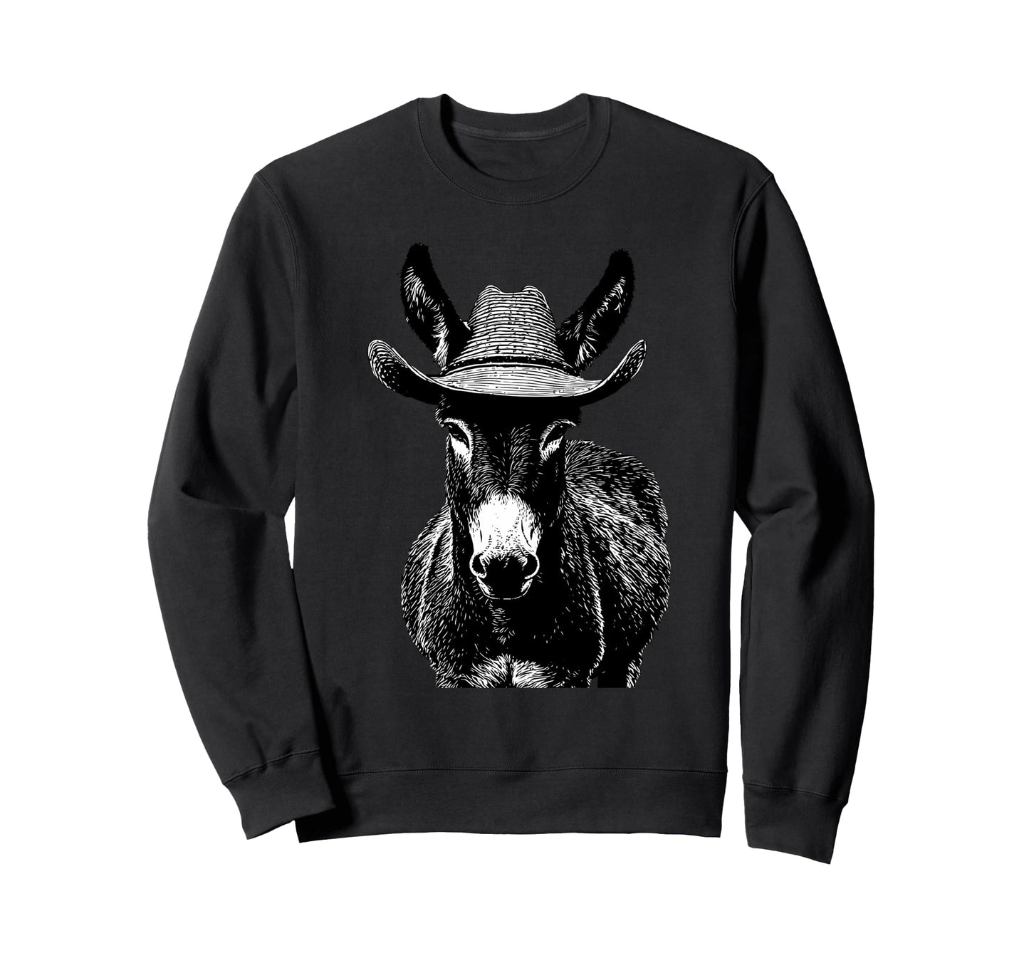 Donkey Cowboy Rodeo Cowgirl Sweatshirt - Aesthetic Graphic Men Women - T-Shirt, Sweatshirt, Hoodie