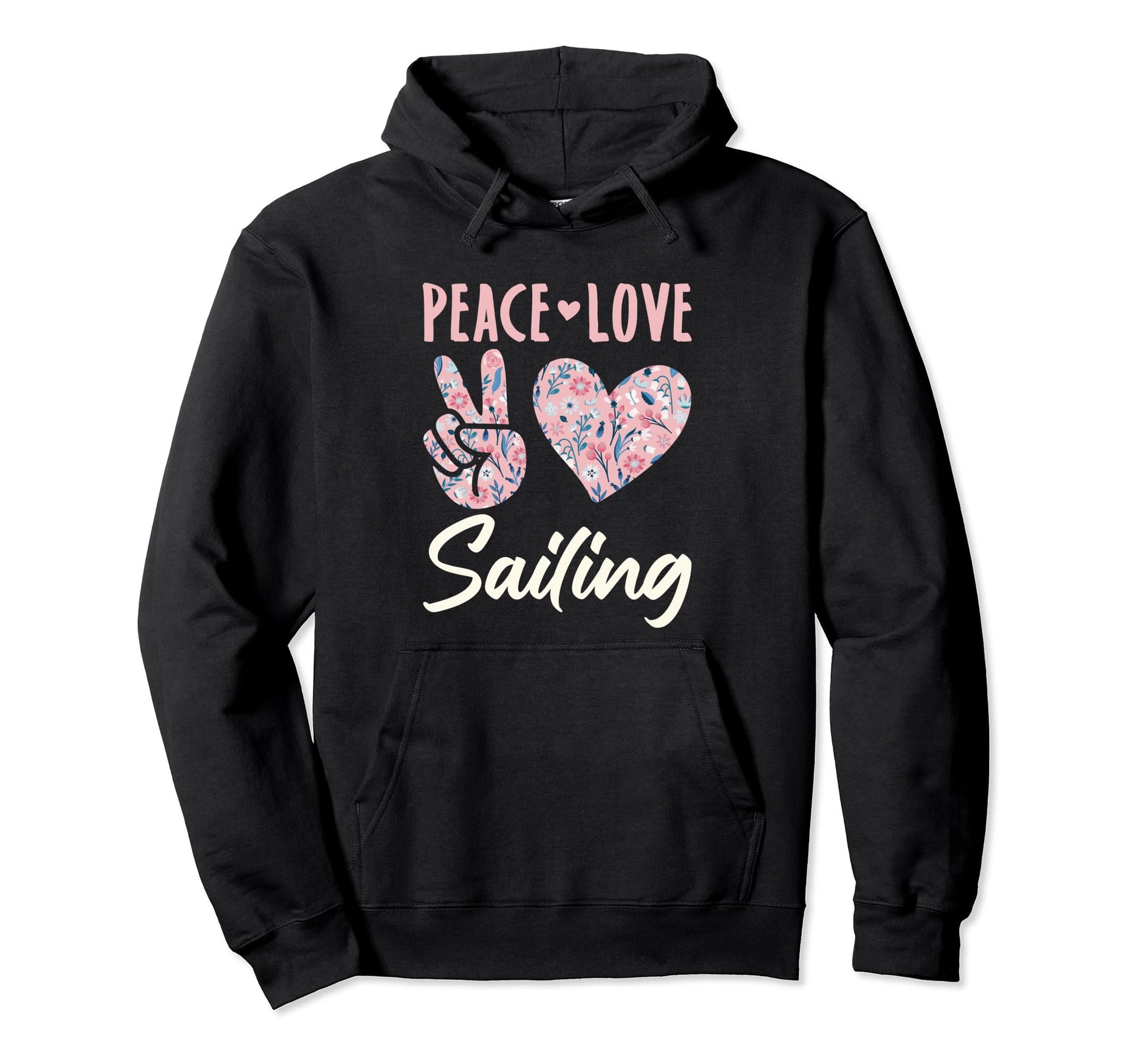 Peace Love Sailing Gifts And Sweatshirt - Minimalist Print for Adults - T-Shirt, Sweatshirt, Hoodie
