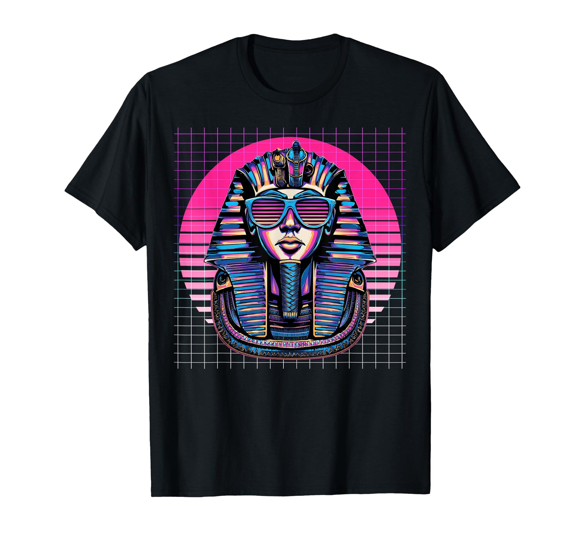 Pharaoh Sunglasses King Tut Vaporwave T-Shirt - Trendy Graphic for Adults - T-Shirt, Sweatshirt, Hoodie