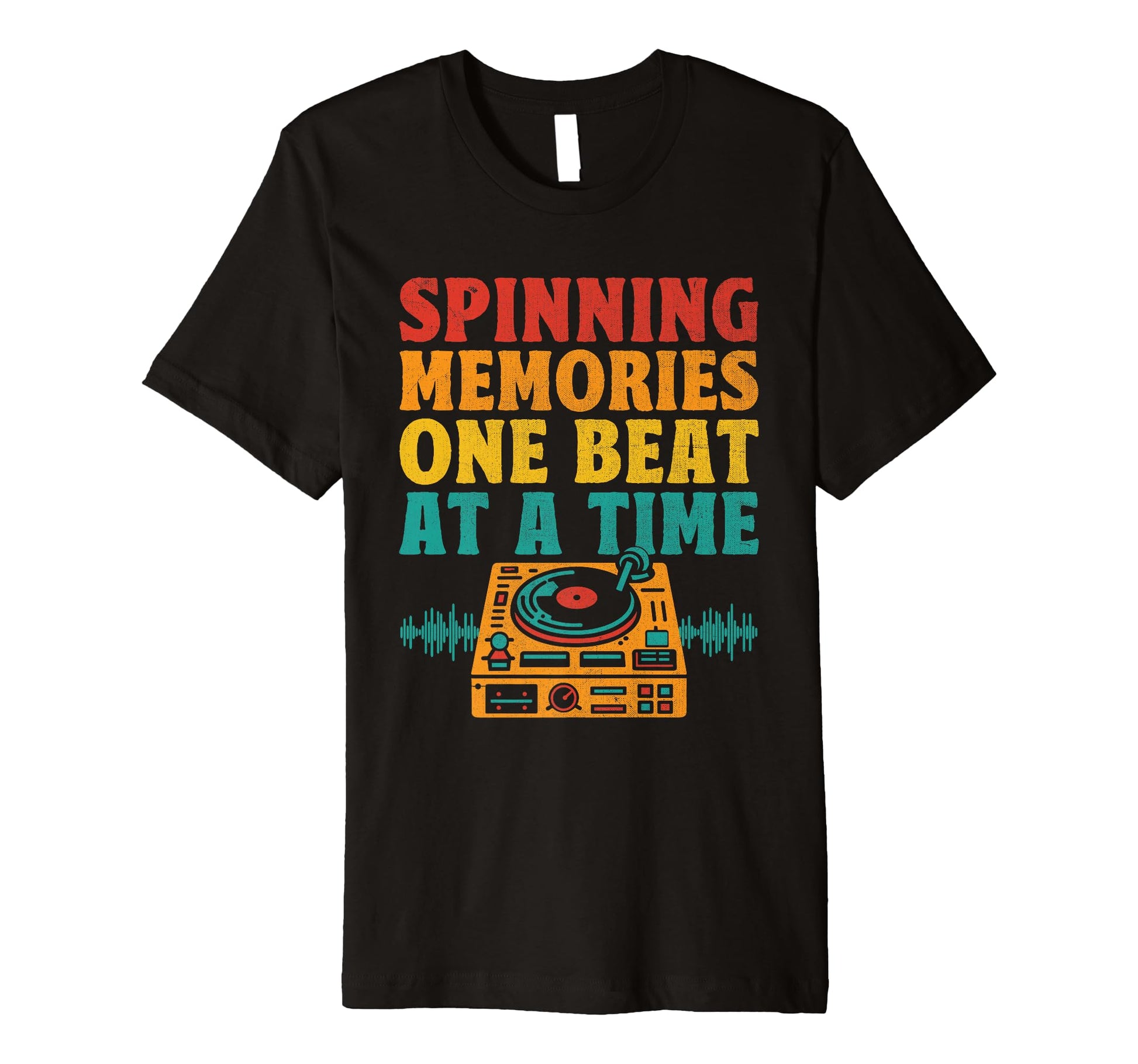 Funny Old School Dj Equipment Table T-Shirt - Fun Novelty Design Men Women - T-Shirt, Sweatshirt, Hoodie