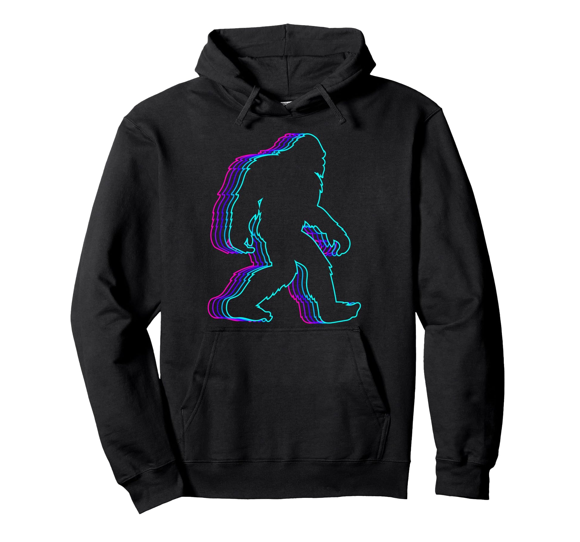 Bigfoot Sasquatch Yeti Vaporwave Hoodie - Streetwear Style Unisex - T-Shirt, Sweatshirt, Hoodie