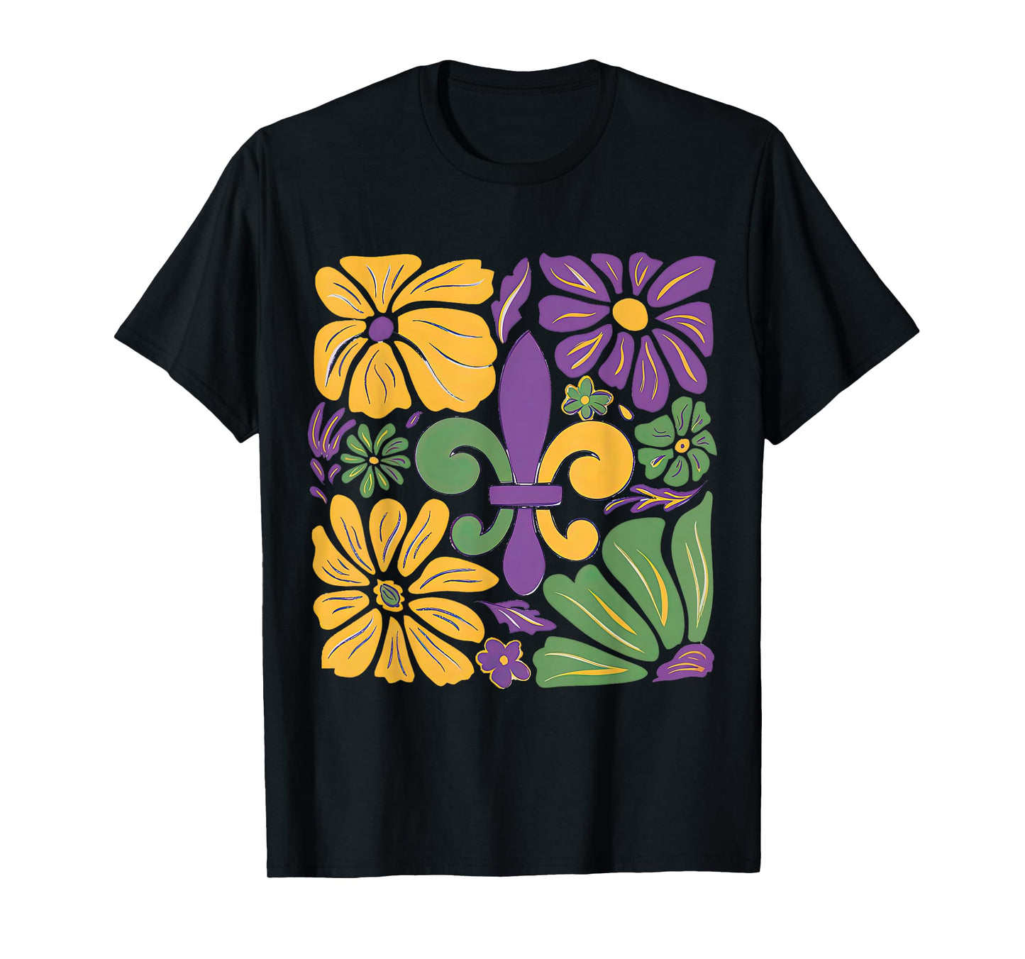 Boho Mardi Gras Mardi Gras Vibes T-Shirt - Minimalist Print for Adults - T-Shirt, Sweatshirt, Hoodie