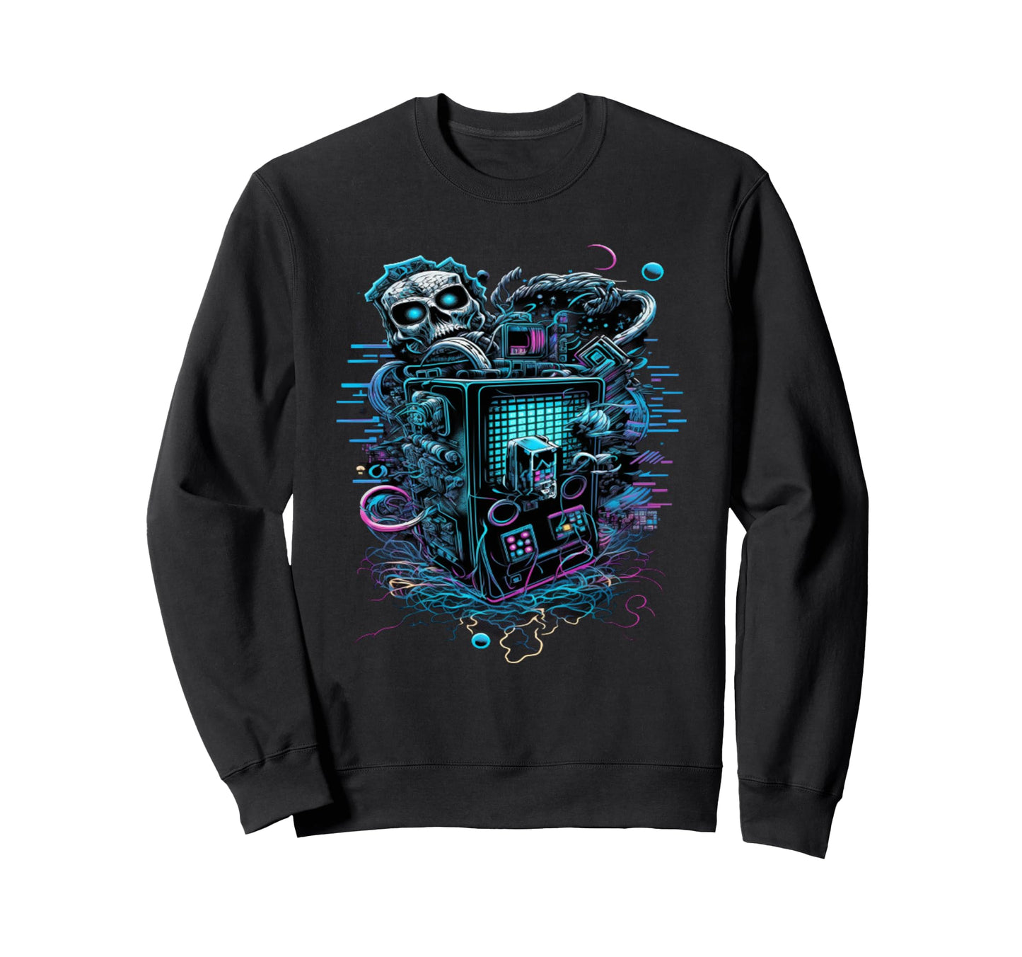Vaporwave Aesthetic Futuristic Sweatshirt - Minimalist Print Men Women - T-Shirt, Sweatshirt, Hoodie