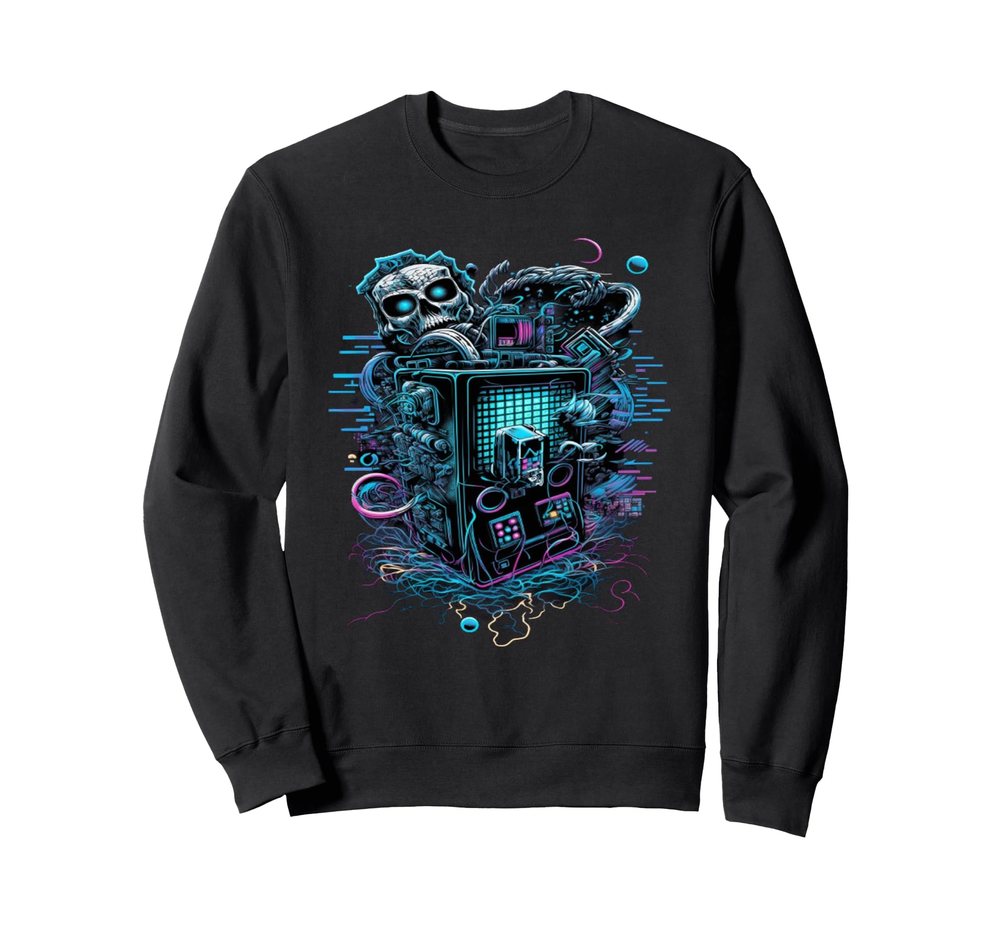 Vaporwave Aesthetic Futuristic Sweatshirt - Minimalist Print Men Women - T-Shirt, Sweatshirt, Hoodie